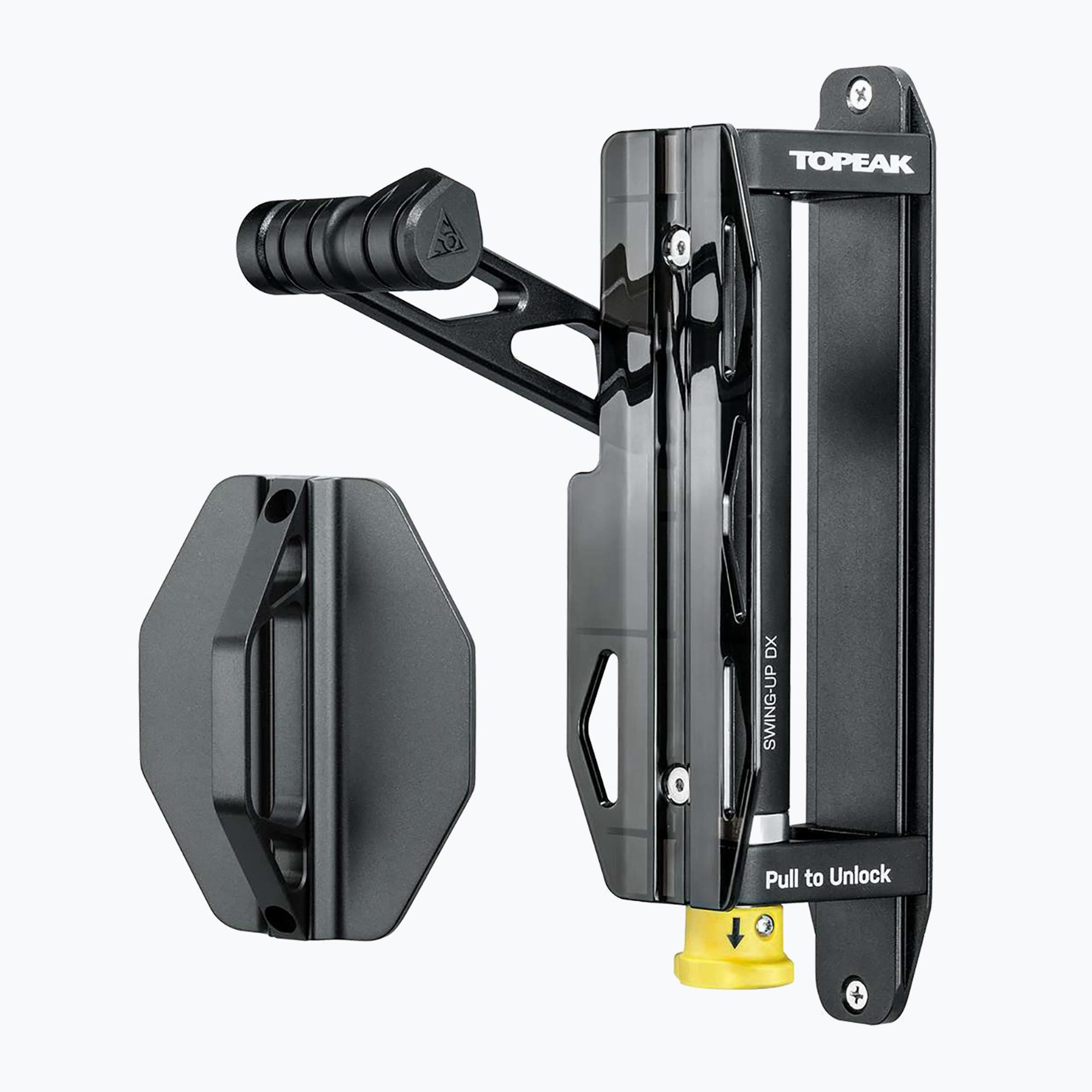 Vešiak na bicykle na stenu Topeak Swing-Up DX Bike Holder black (Swing-Up DX Bike Holder T-TW019)