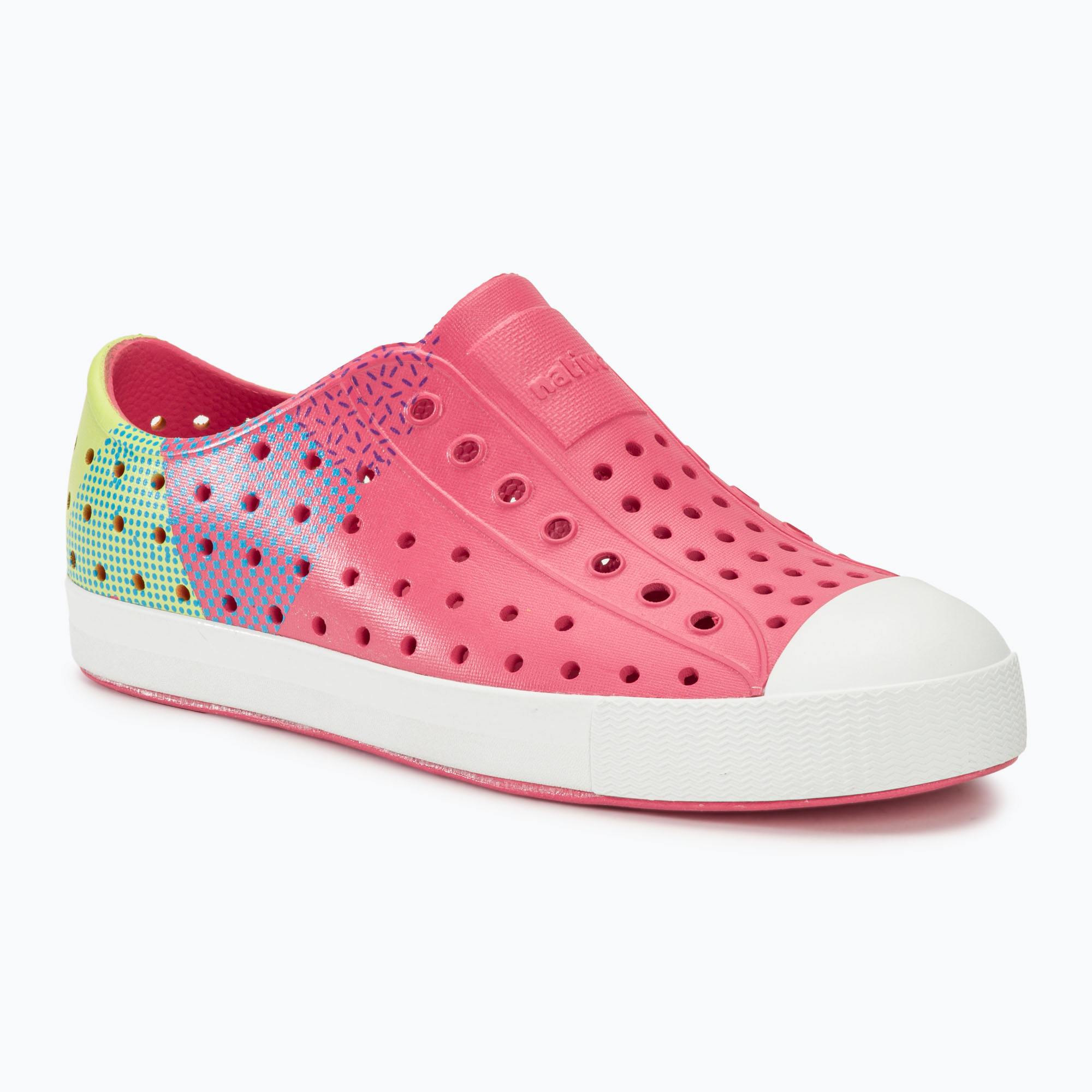 Detská obuv Native NA-12111502 Jefferson Block dazzle pink/shell white/celery maria starfish (Jefferson Block NA-12111502-5715)