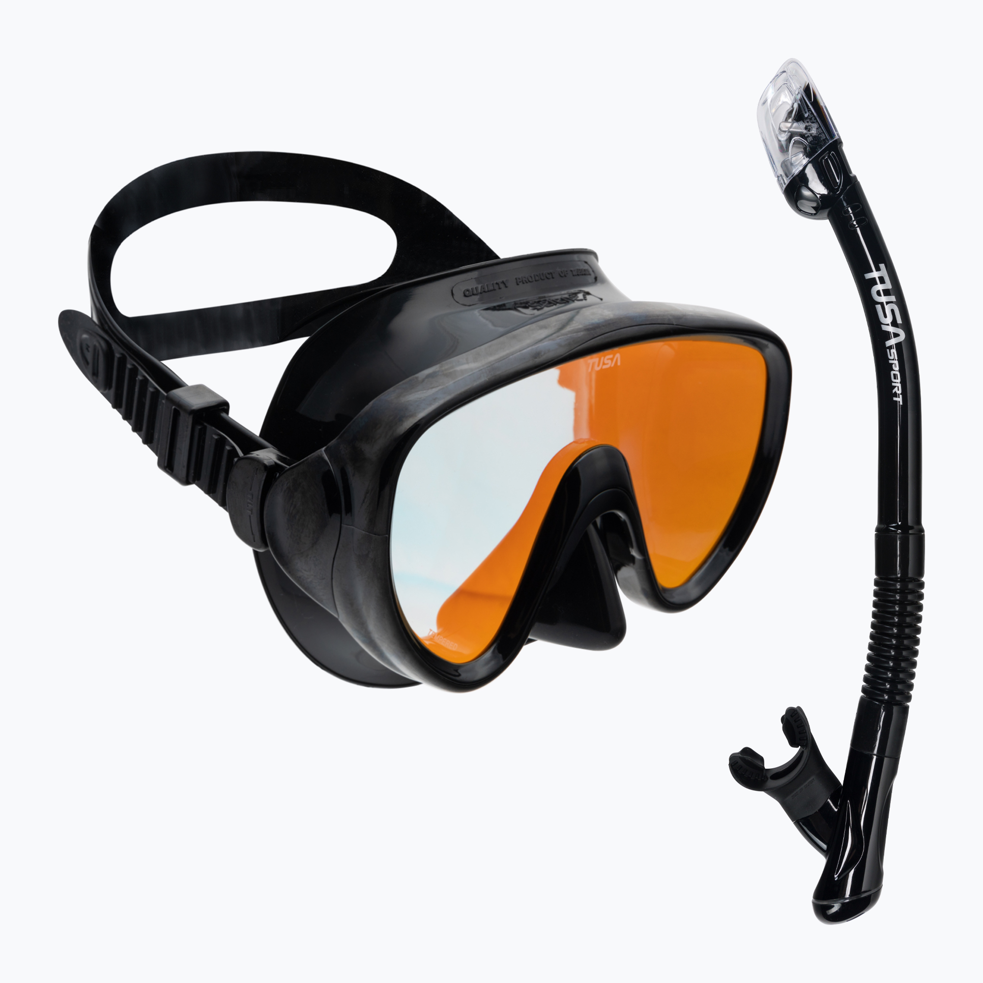 Potápačská súprava TUSA maska   šnorchel čierna UC-1625P