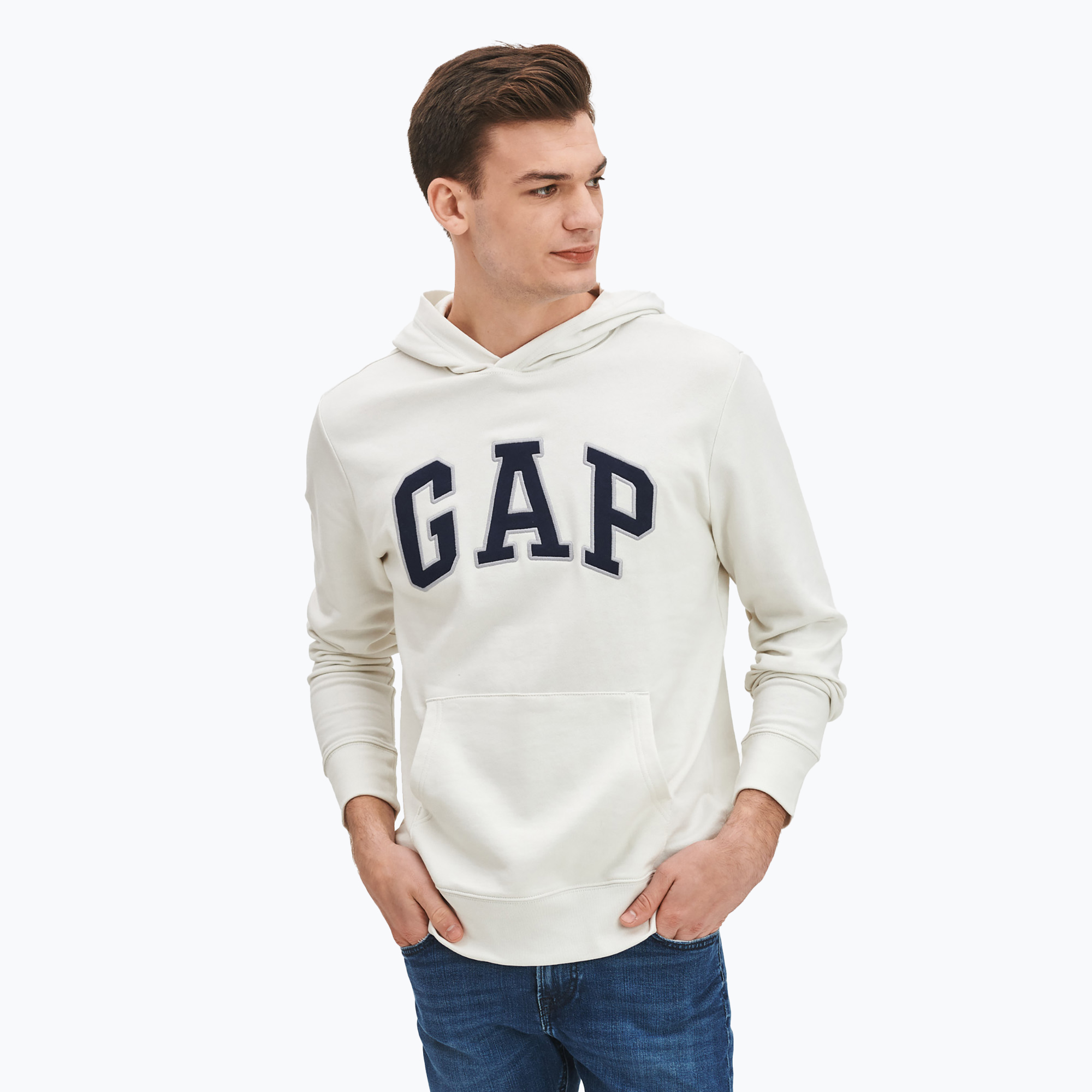 Pánska mikina GAP XLS FT Arch PO HD carls stone (XLS FT Arch PO HD 490386)