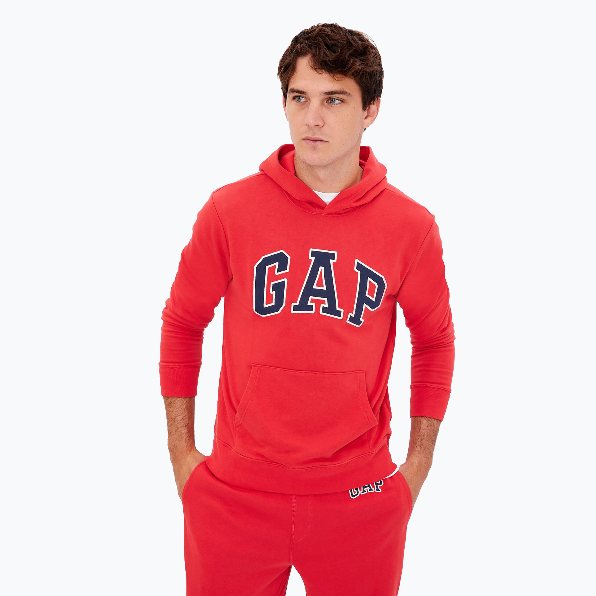 Pánska mikina GAP XLS FT Arch PO HD modern red (XLS FT Arch PO HD 490386)