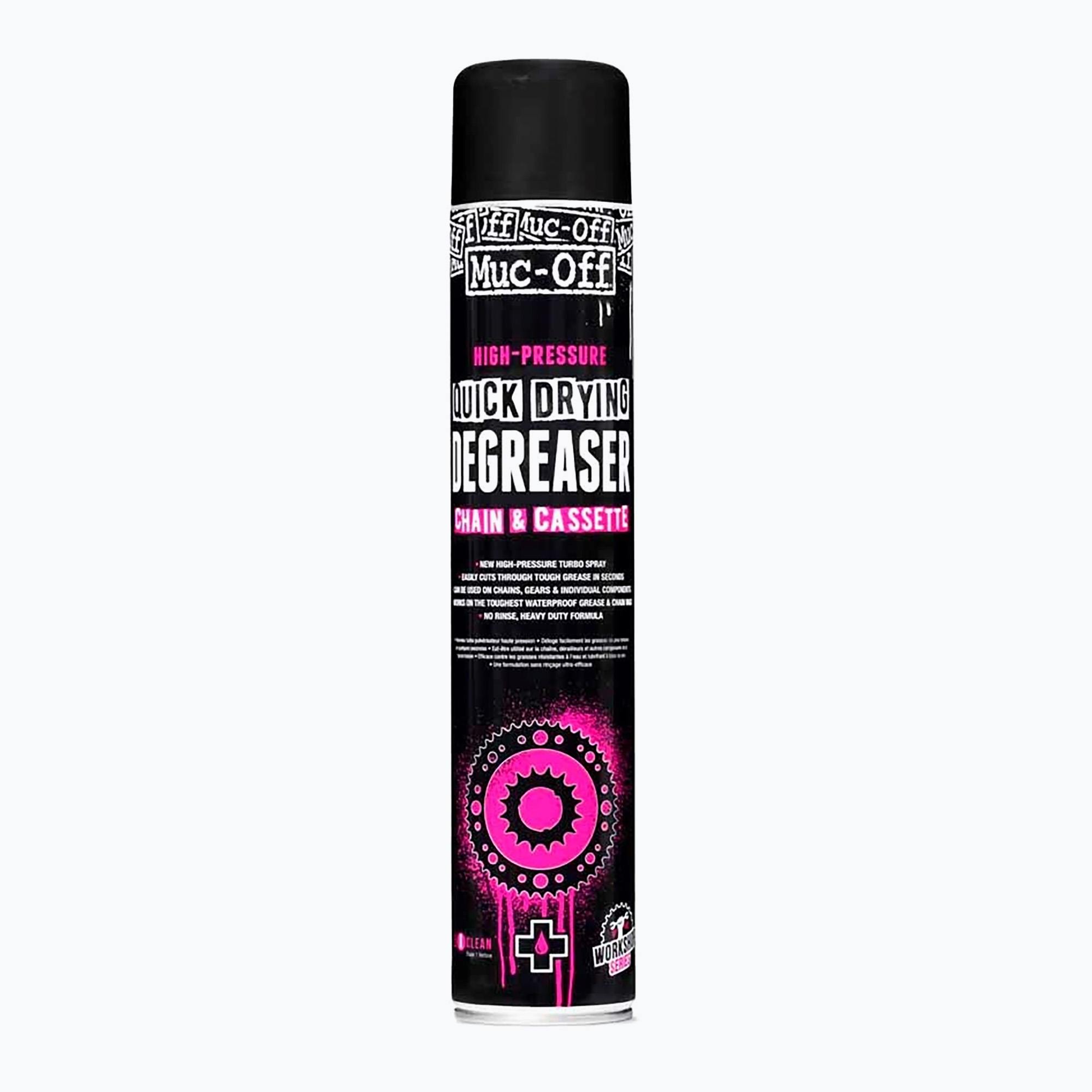 Muc-Off vysokotlakový rýchloschnúci odmasťovač Chain&Cassete 750 ml (High Pressure Quick Drying Decreaser Chain&Cassete 20394)