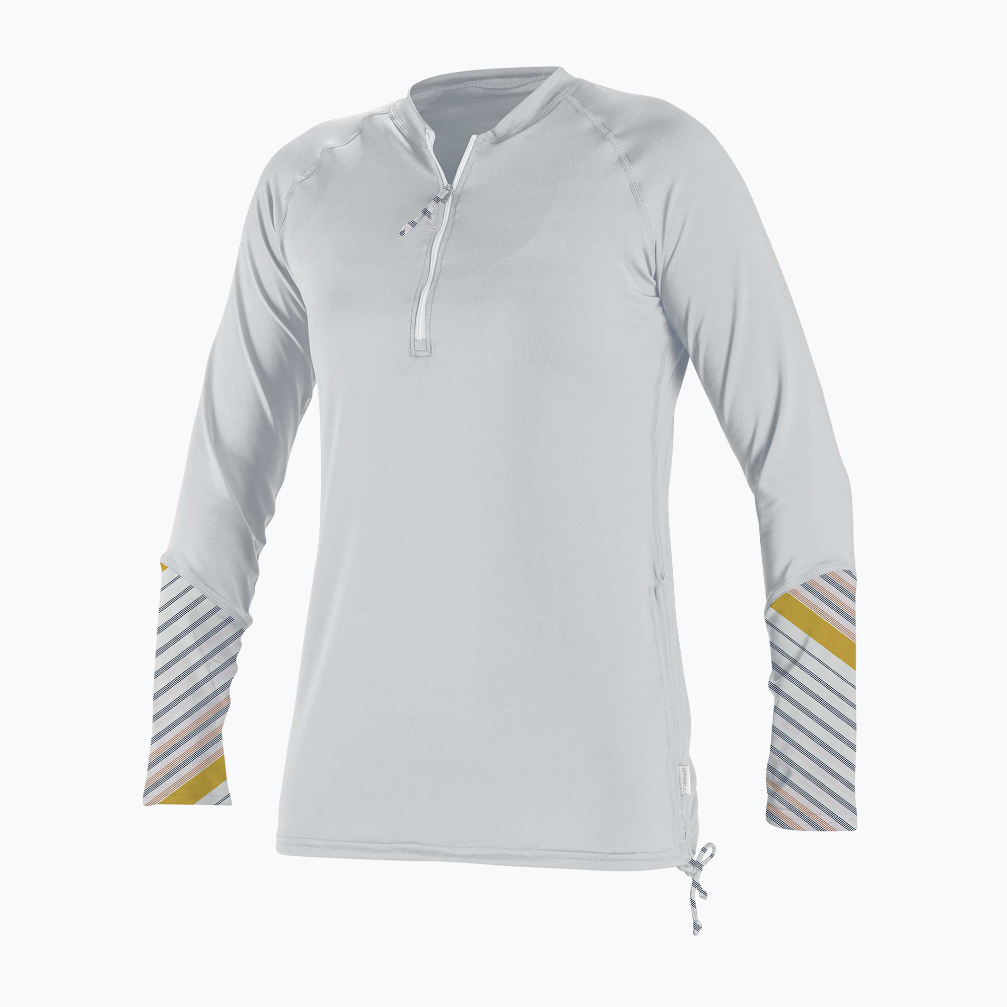 Dámske plavecké tričko s dlhým rukávom O'Neill Front Zip Sun white/mika (Front Zip Sun 5403S-GH6)