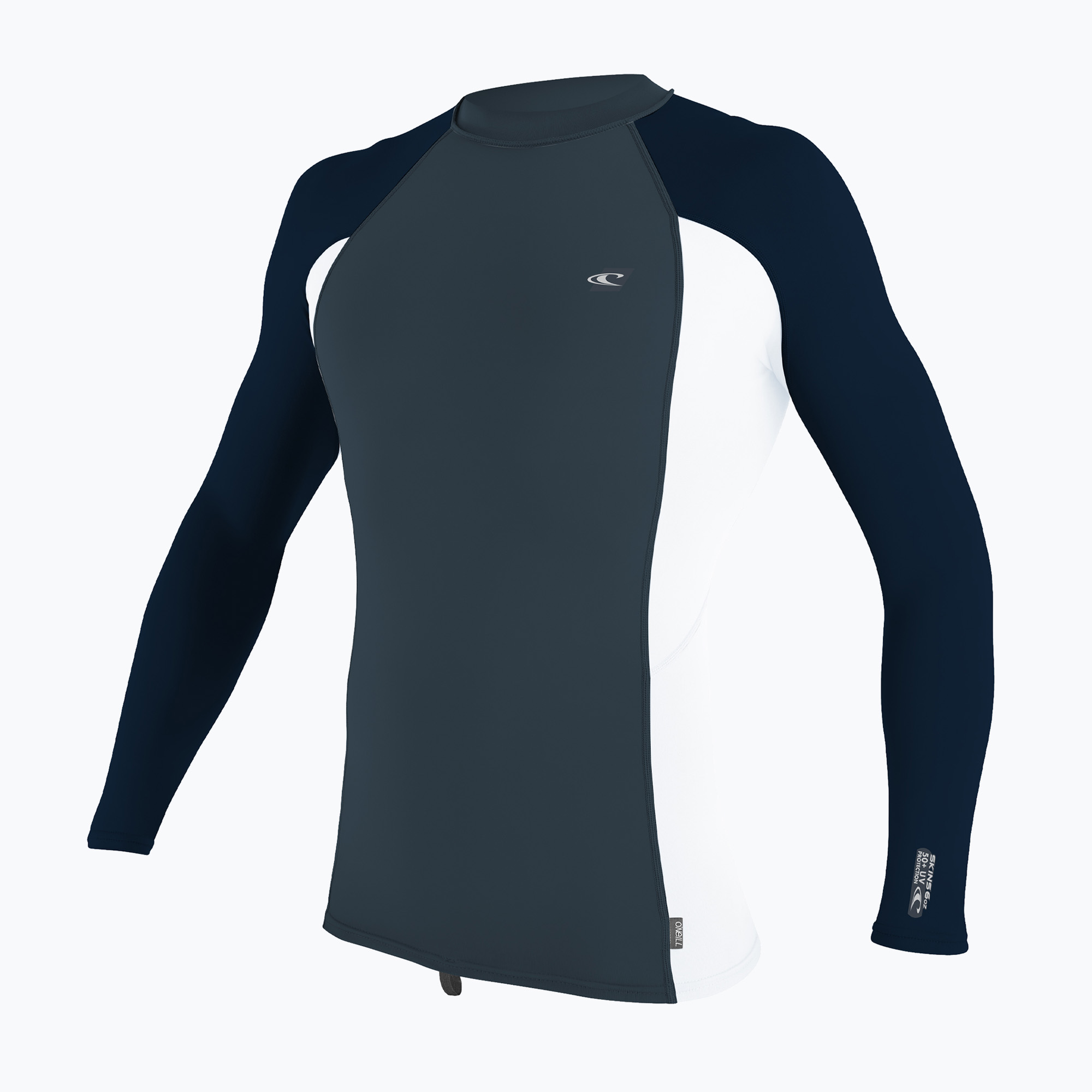 Pánske plavecké tričko Longsleeve O'Neill Premium Skins Rash Guard cadet blue/white/ abyssal (Premium Skins Rash Guard 4170B-HM6)