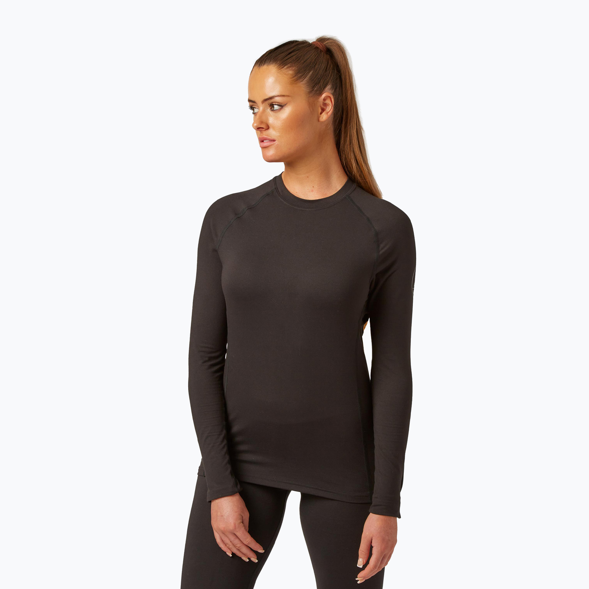 Dámske termoprádlo Surfanic Cozy Crewneck s dlhým rukávom black (Cozy Crewneck SWX2601500)