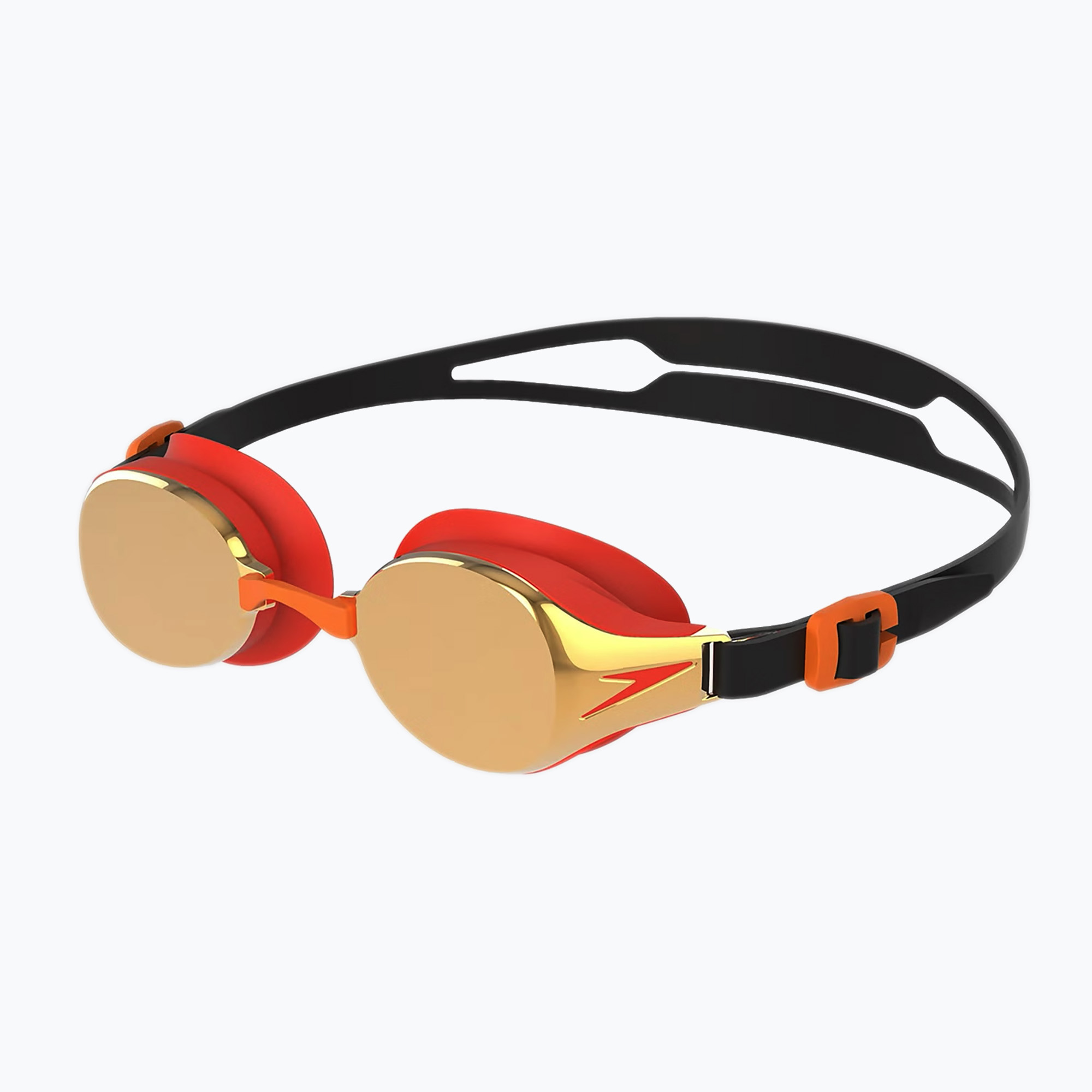 Detské plavecké okuliare Speedo Hydropure Mirror black/mango/orange gold