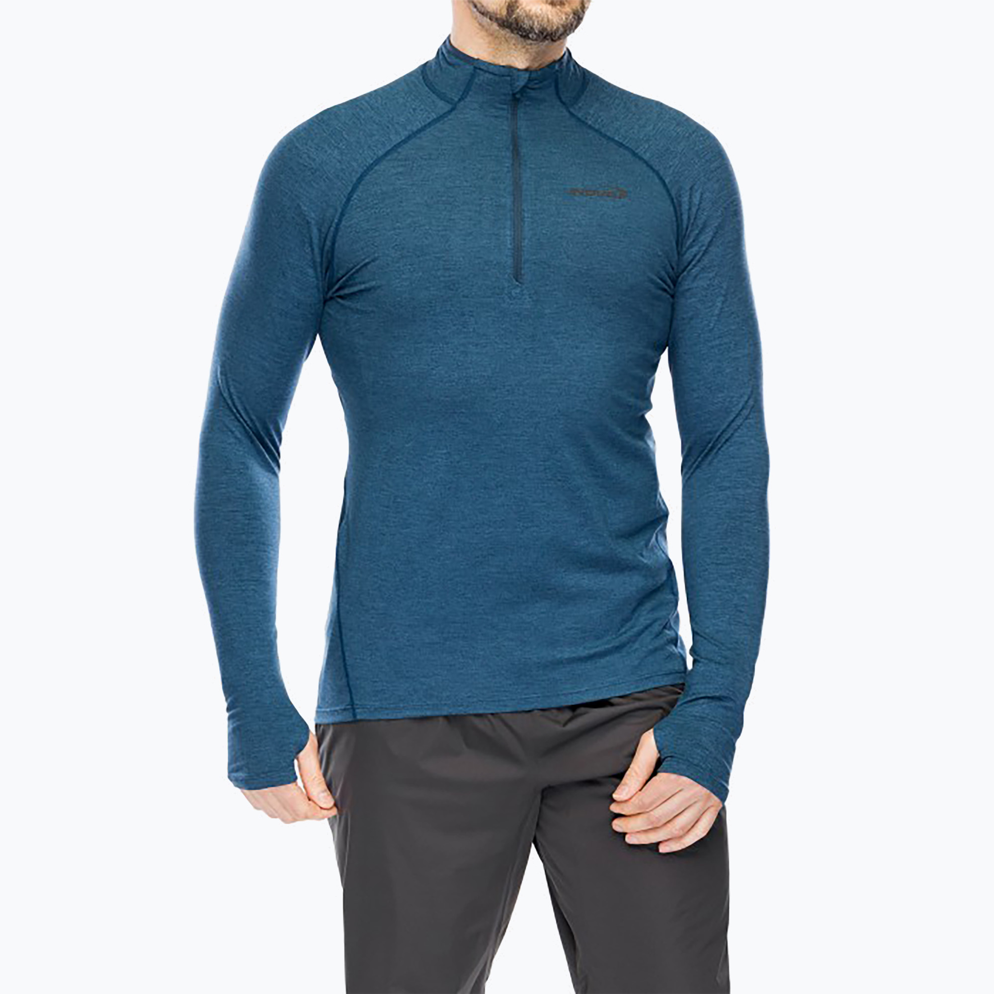 Pánska bežecká mikina Inov-8 Train Elite Mid Half Zip navy (Train Elite Mid Half Zip 000523-NY-002)