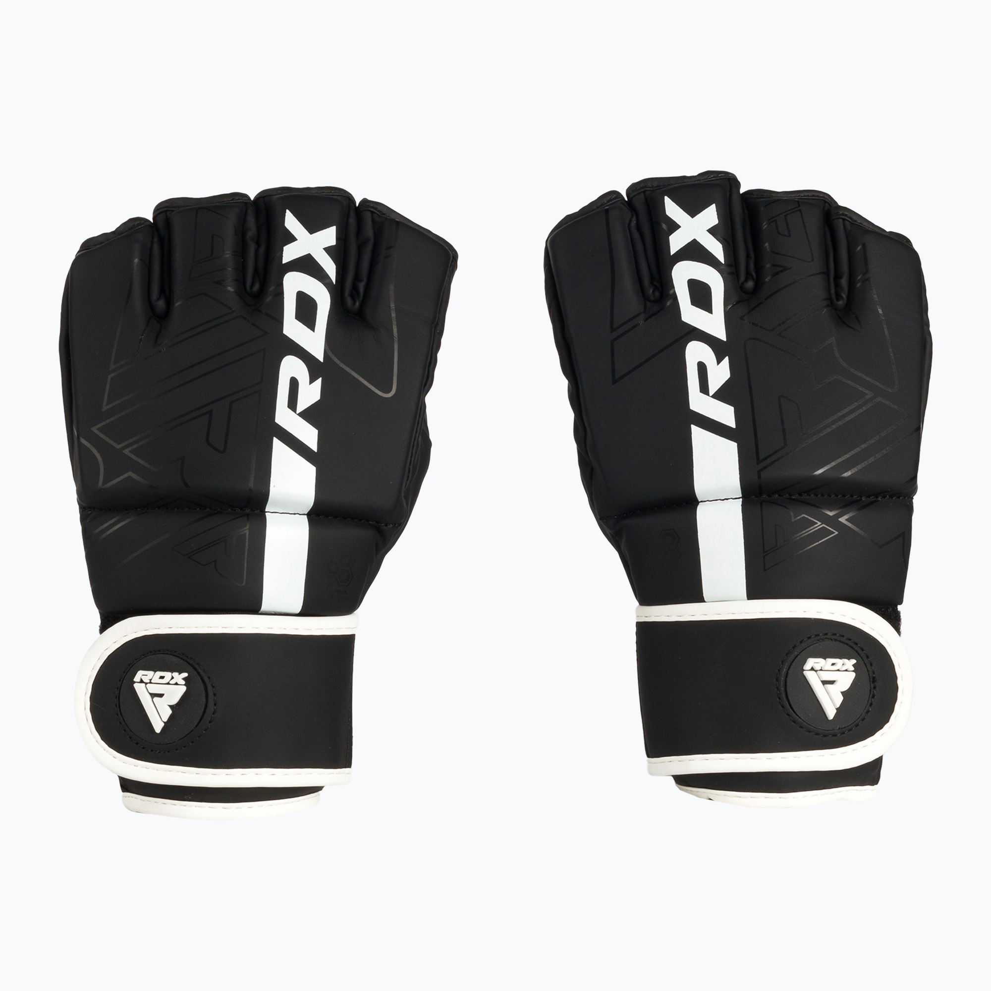RDX F6 grapplingové rukavice čiernobiele GGR-F6MW