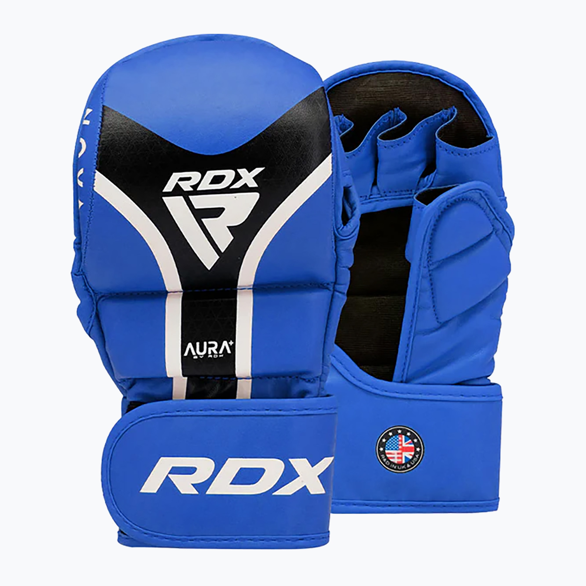 Grapplingové rukavice RDX Grappling Shooter Aura Plus T-17 modré (Grappling Shooter Aura Plus T-17 GSR-T17UB)