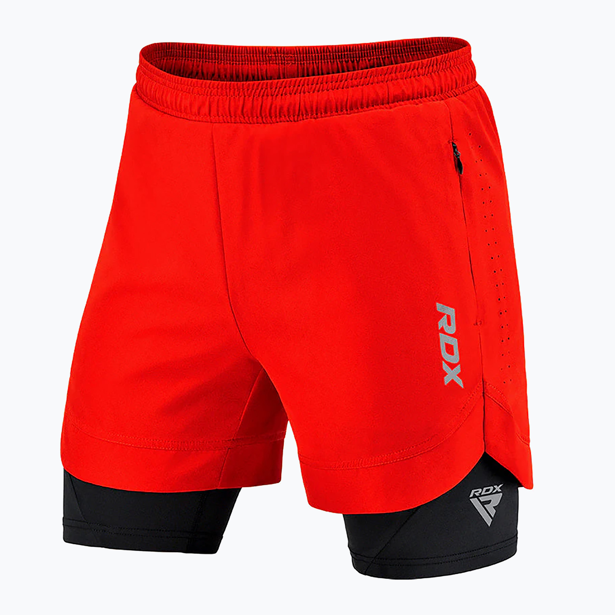Tréningové šortky RDX T16 červeno-čierne D2779T (T16 MSC-T16RB)