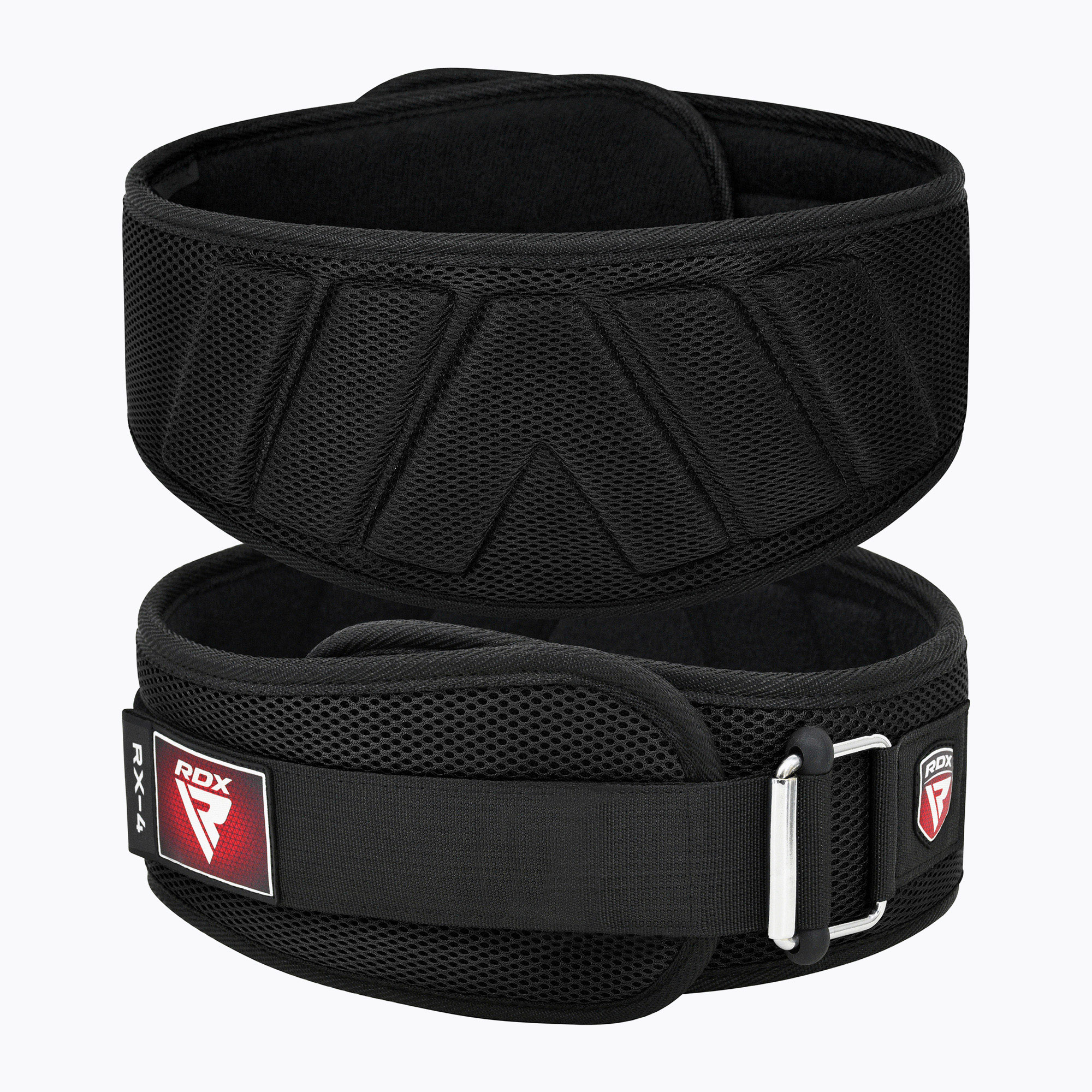 Vzpieračský opasok RDX Rx4 čierny (Weightlifting Rx4 WBE-RX4B)