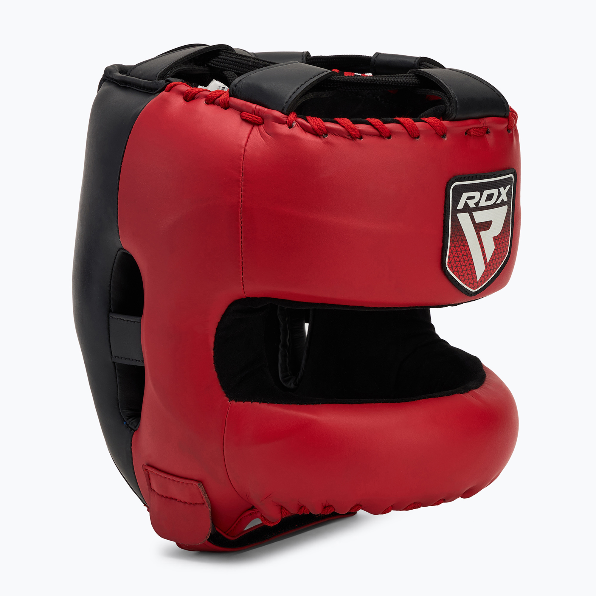 Boxerská prilba RDX Apex Boxing Head Gear With Nose Protection Bar red (Apex Boxing Head Gear With Nose Protection Bar HGM-PTA5R)