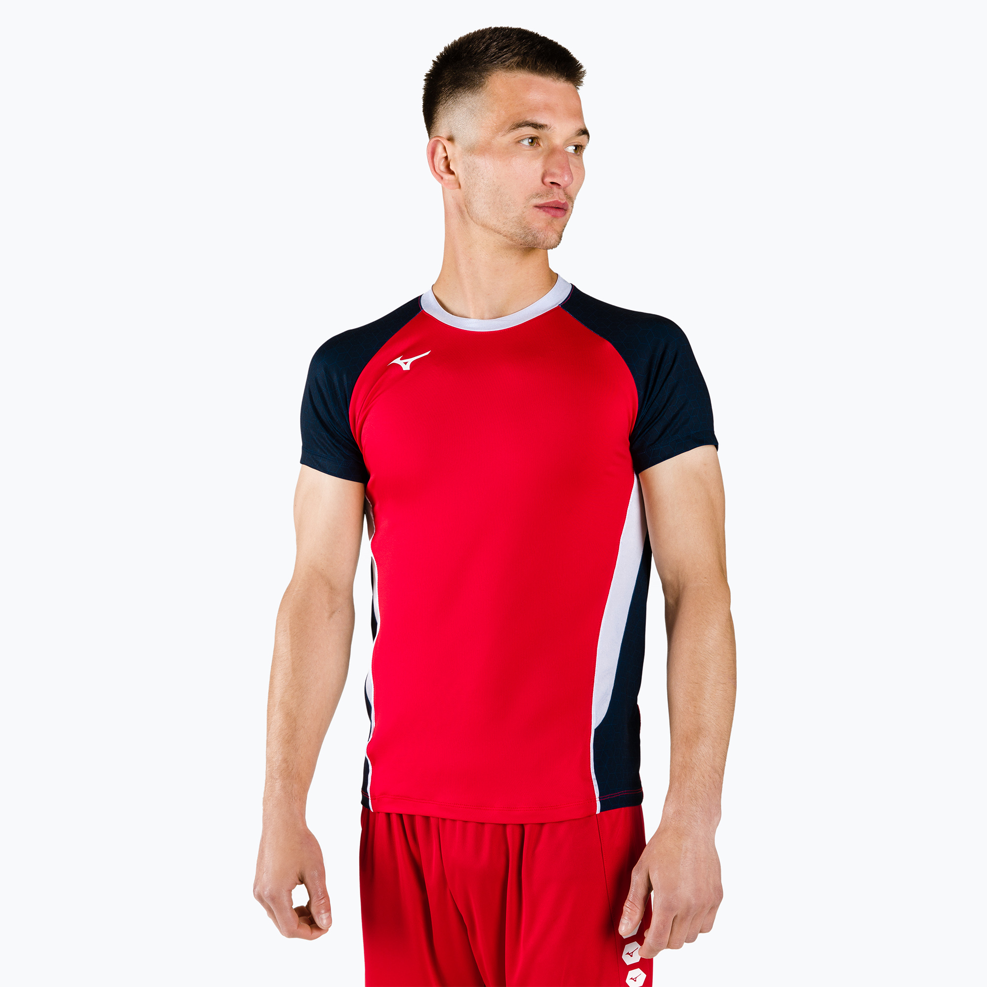 Pánske tričko Mizuno Premium High-Kyu match red V2EA700262