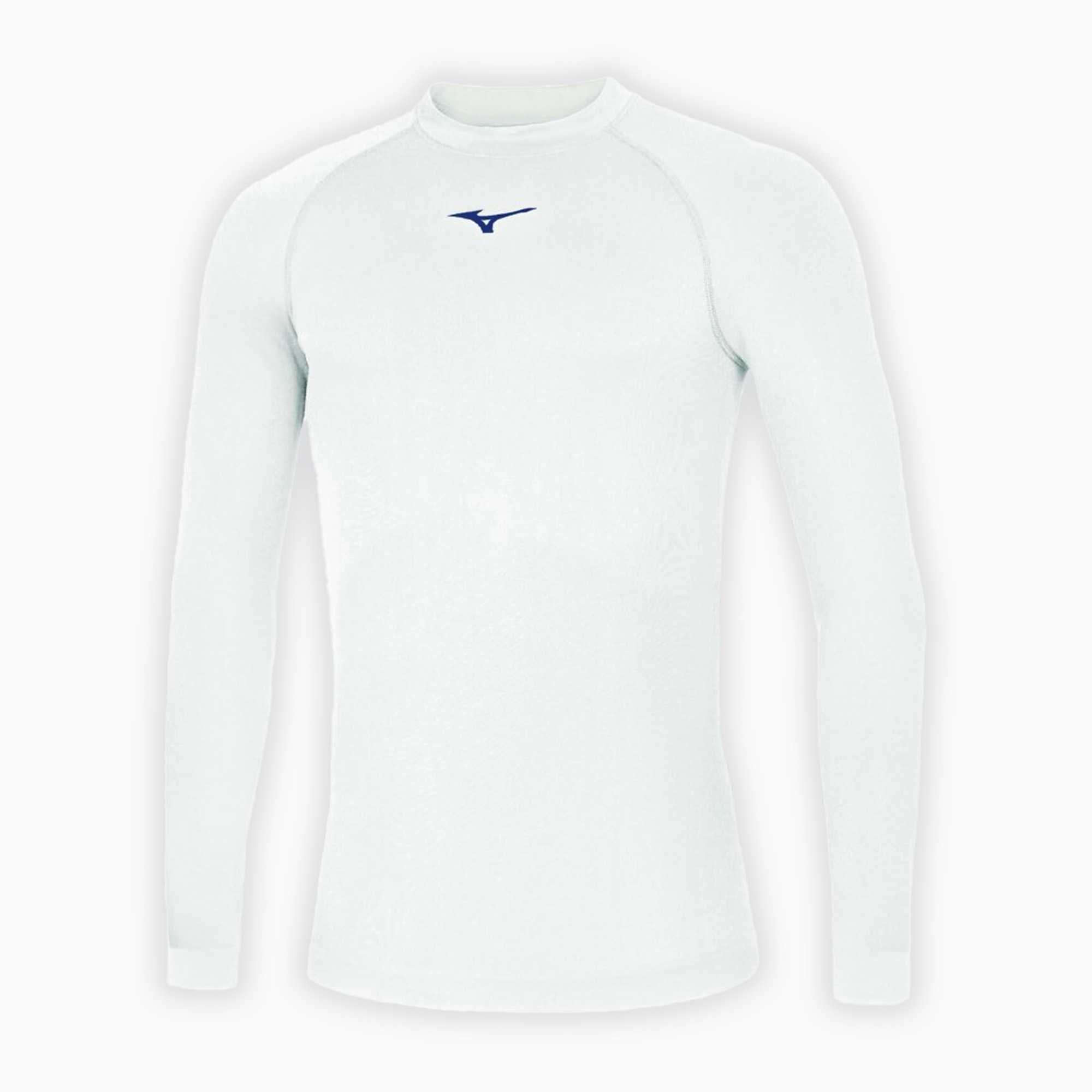 Pánske bežecké tričko Longsleeve Mizuno Uni Core white/ navy (Uni Core Long Sleeve 32EA704571)