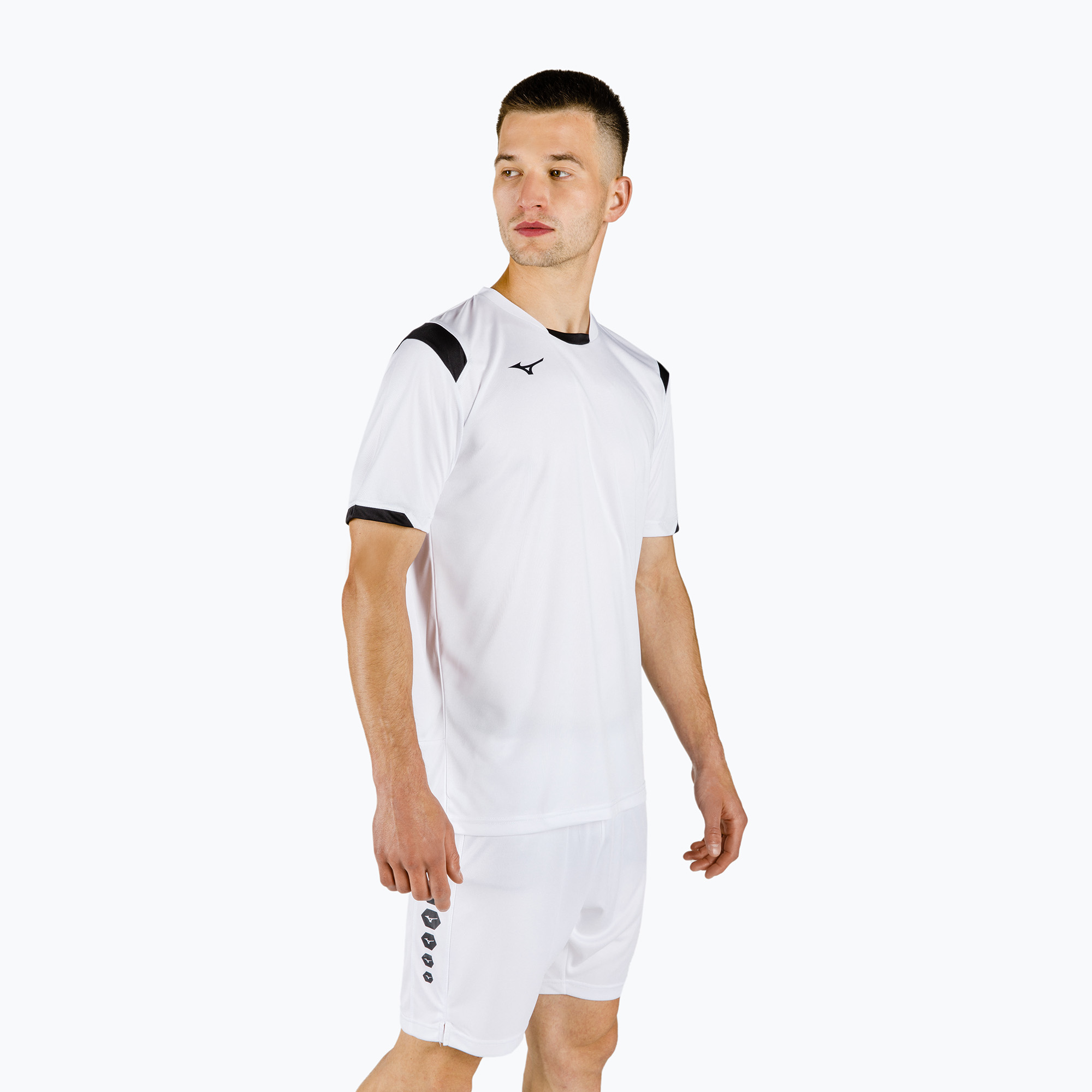 Mizuno Premium Handball SS pánske tréningové tričko biele X2FA9A0201
