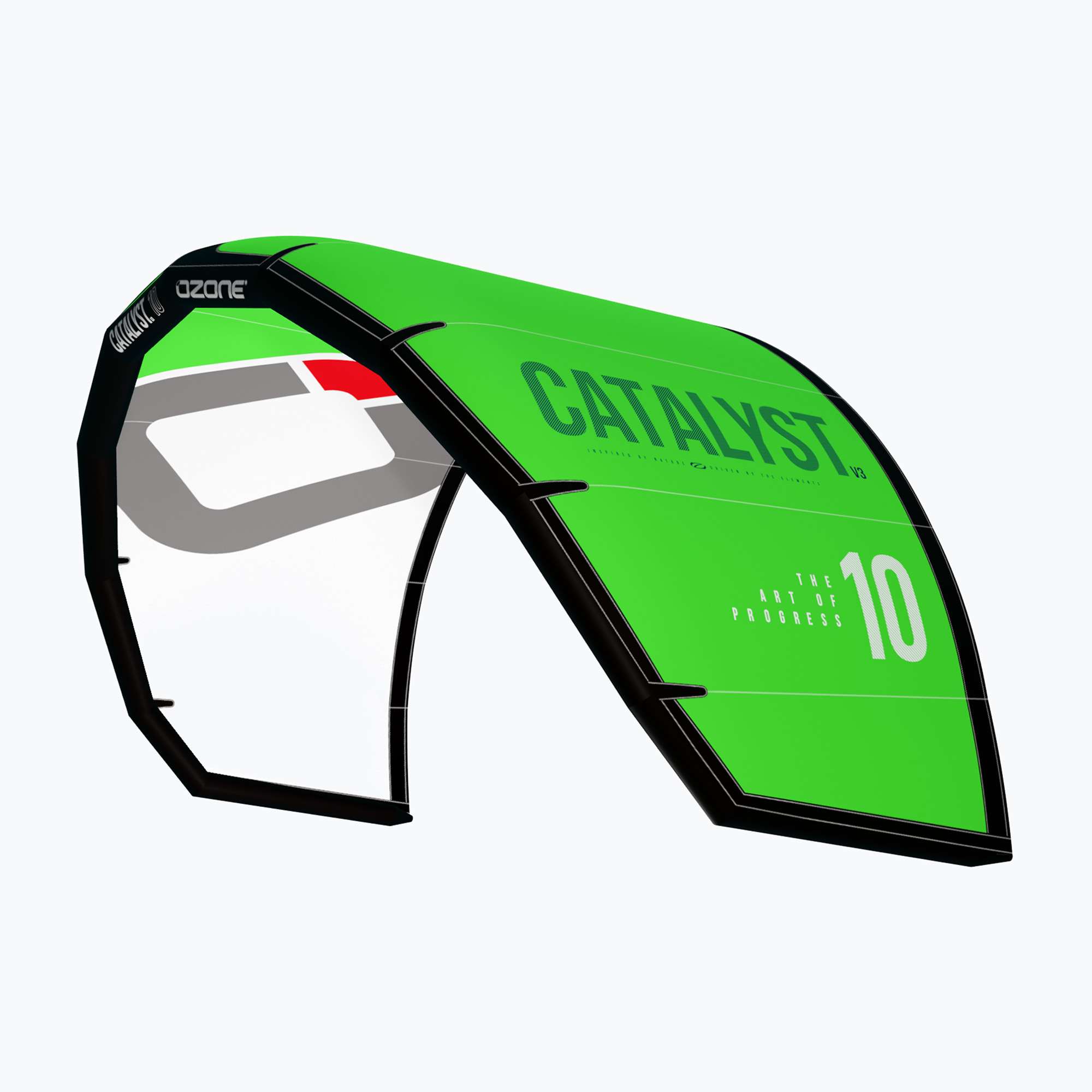 Drak na kitesurfing Ozone Catalyst V3 zelený CATV3K8FW