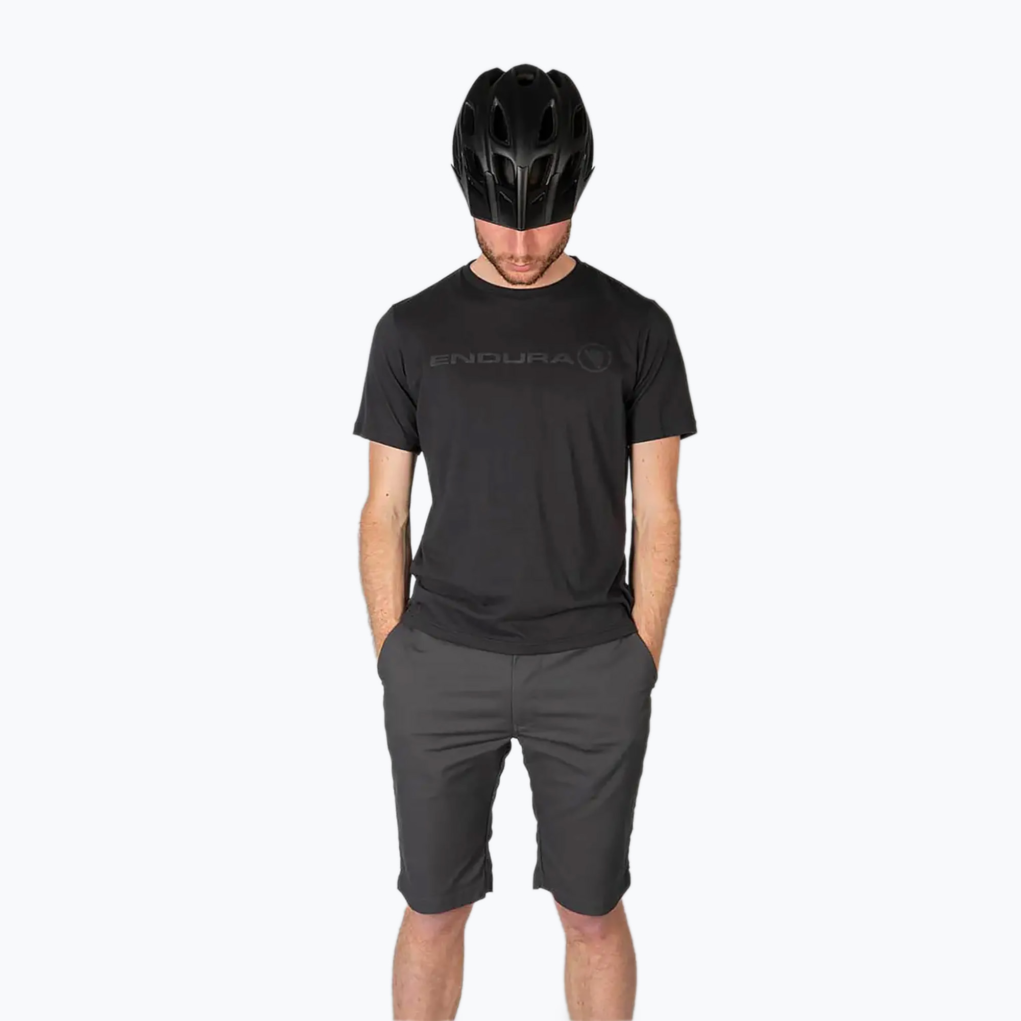 Pánske cyklistické šortky Endura Hummvee Chino W/Liner sivé (Hummvee Chino W/Liner E8097GY)