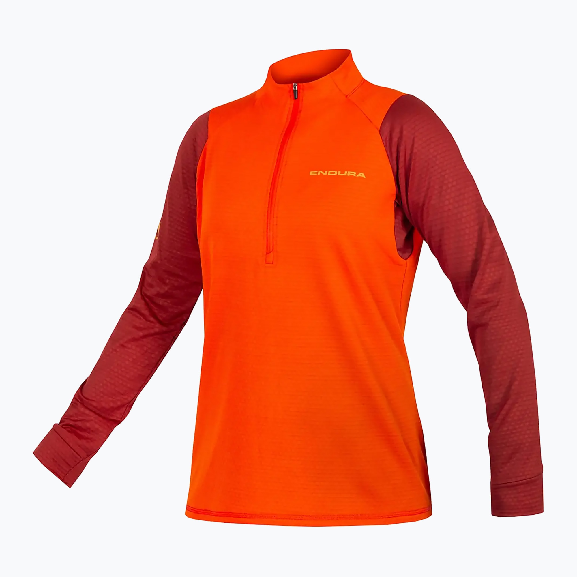 Dámske cyklistické tričko s dlhým rukávom Endura Singletrack Fleece paprika (Singletrack Fleece W E9183PA)