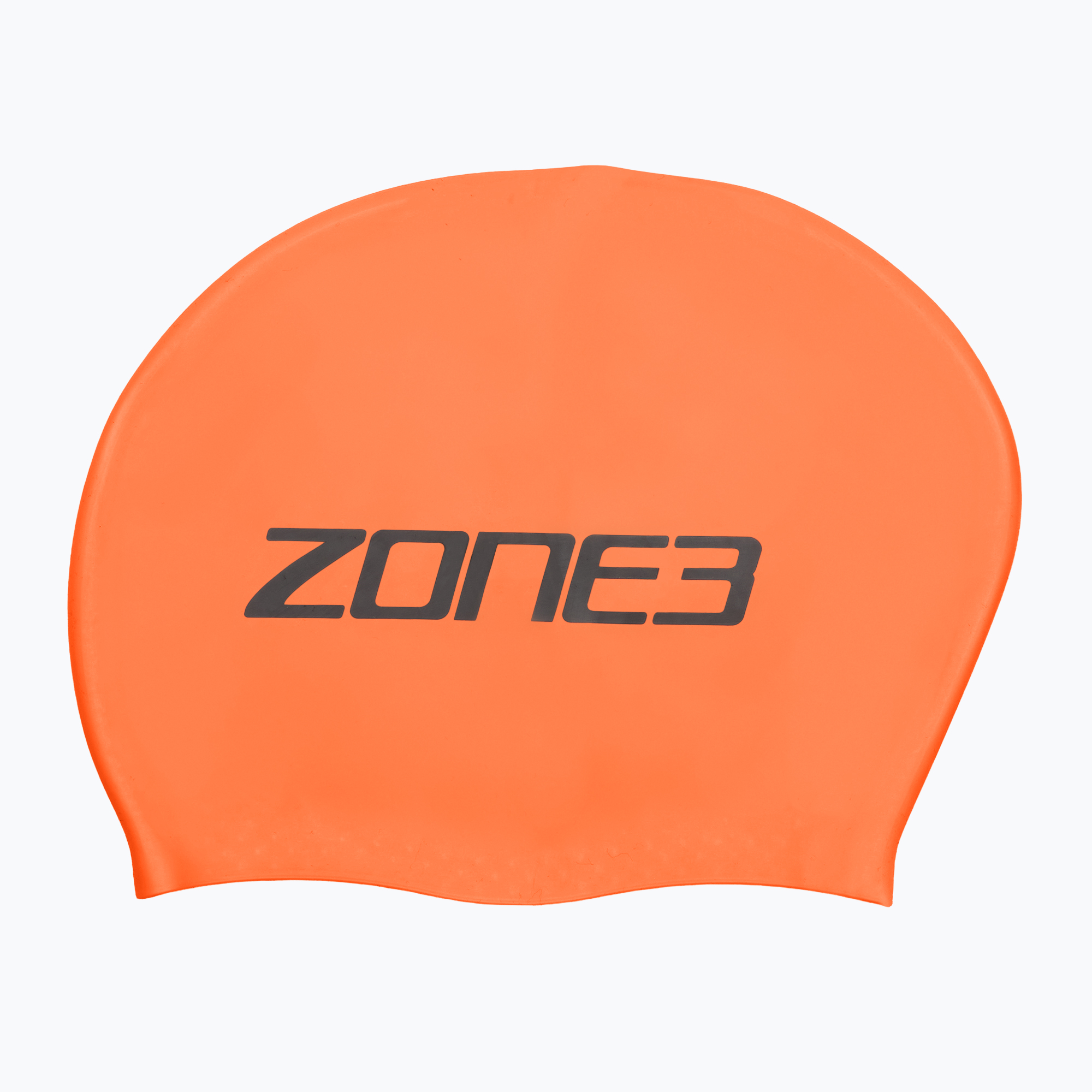 ZONE3 Dlhá plavecká čiapka hi-vis oranžová (Long Hair SA24LHCAP113)