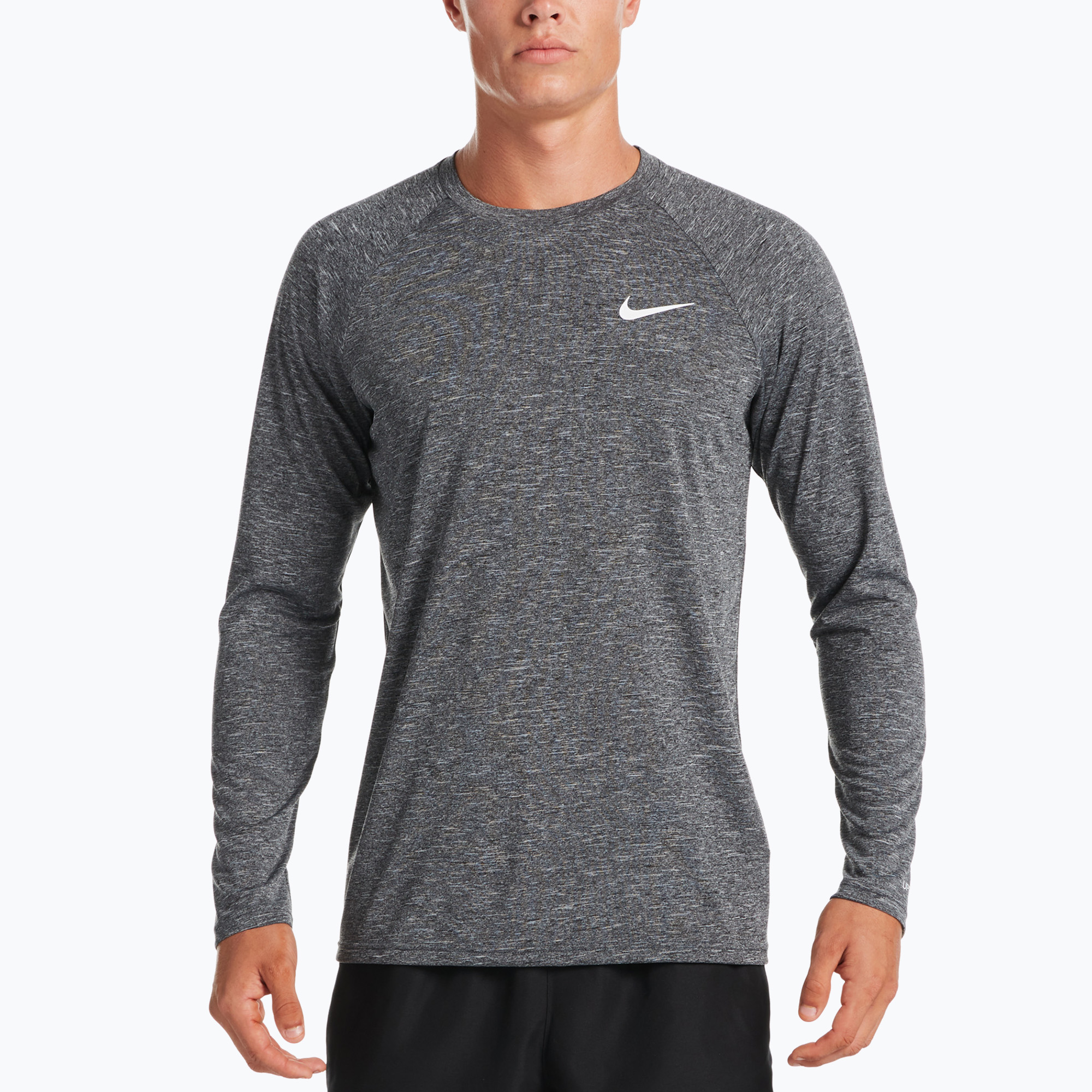 Pánske tréningové tričko s dlhým rukávom Nike Heather black NESSA590-001 (Heather NESSA590)