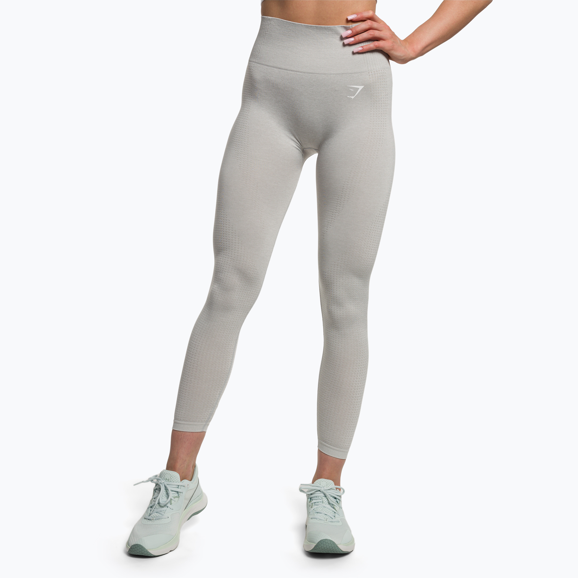 Dámske tréningové legíny Gymshark Vital Seamless light grey marl (Vital Seamless GLLG1830-GLM)