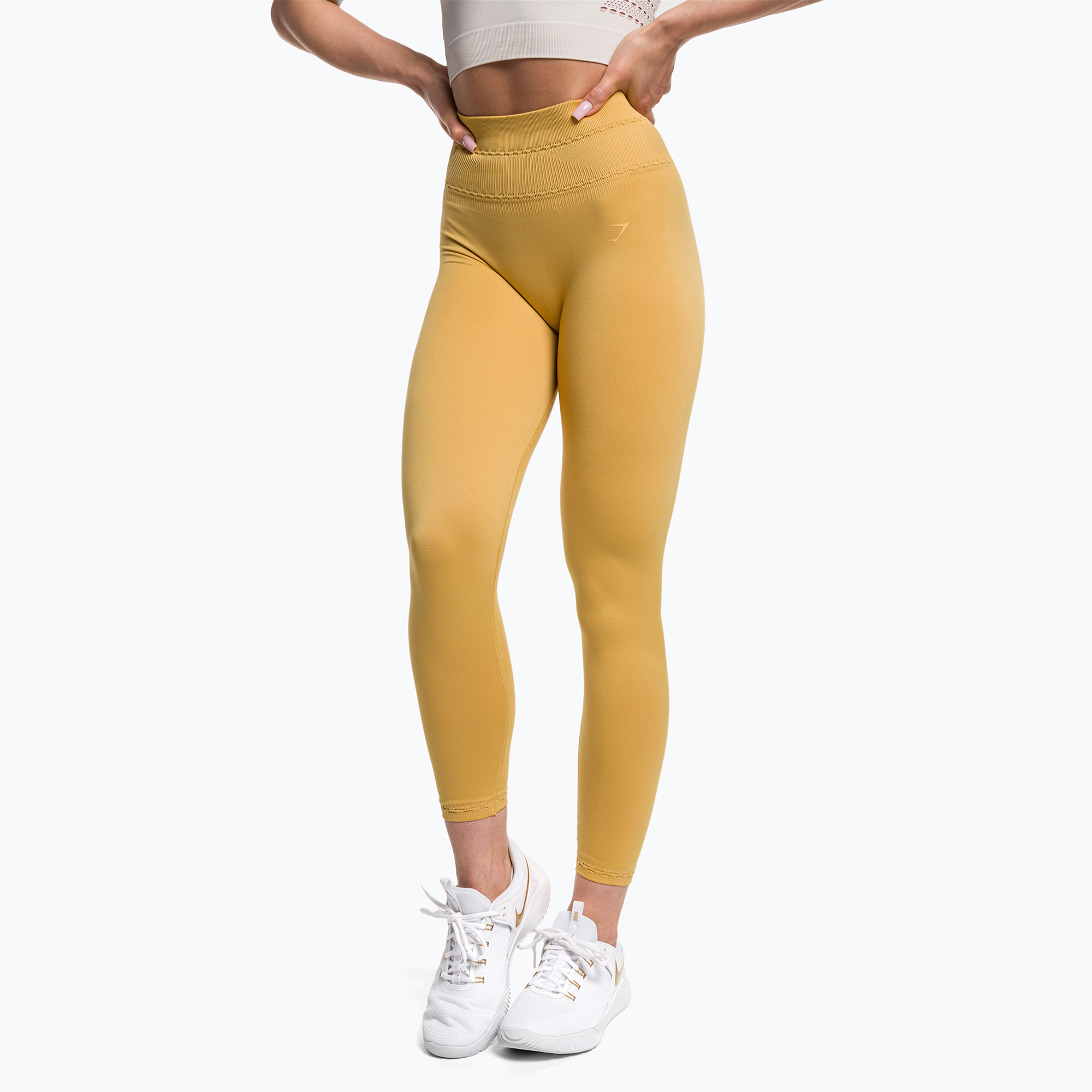 Dámske tréningové legíny Gymshark Studio indian yellow (Studio B1A1W-YBB3-AF1)