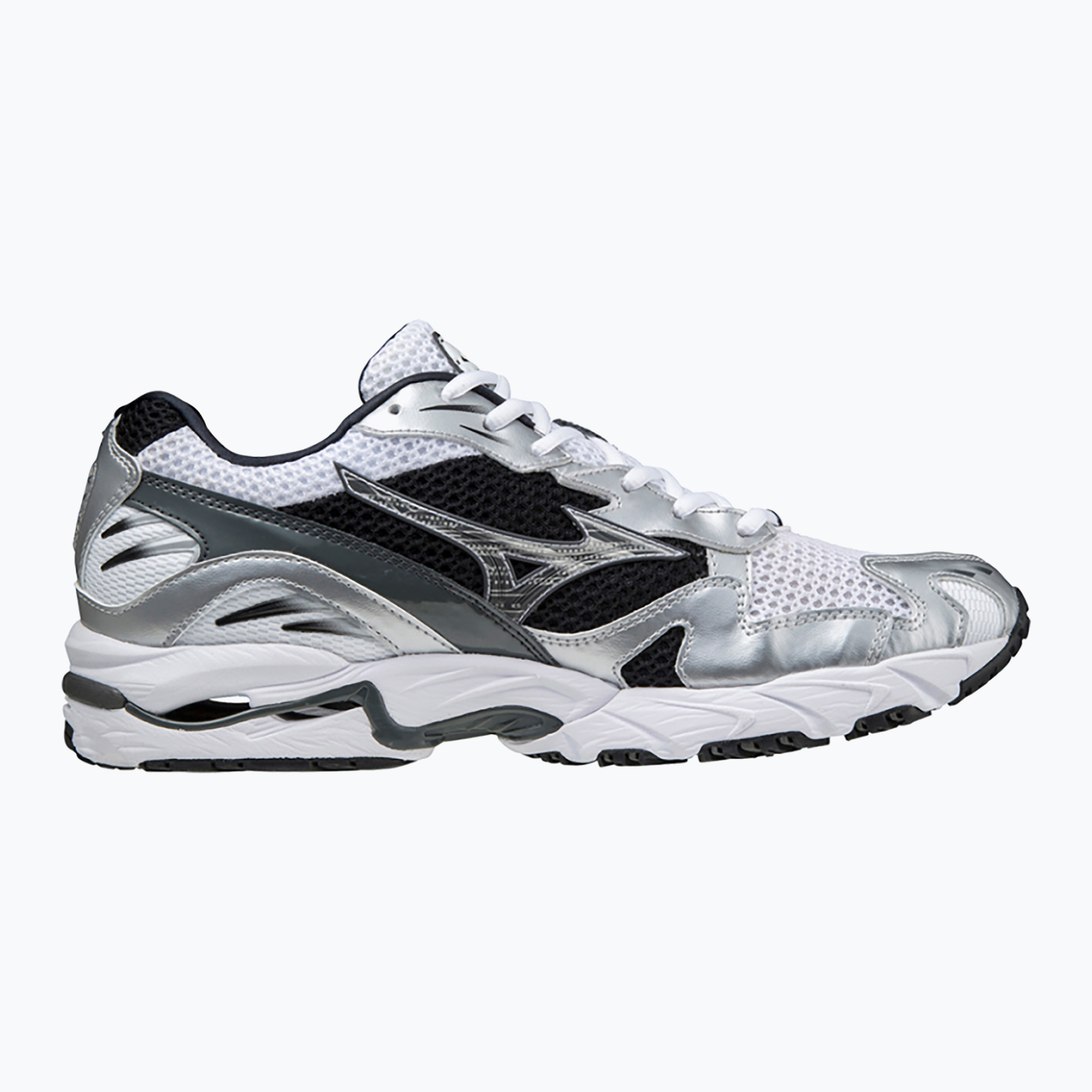 Pánske topánky Mizuno Wave Rider 10 white/silver/black (Wave Rider 10 D1GA210405)