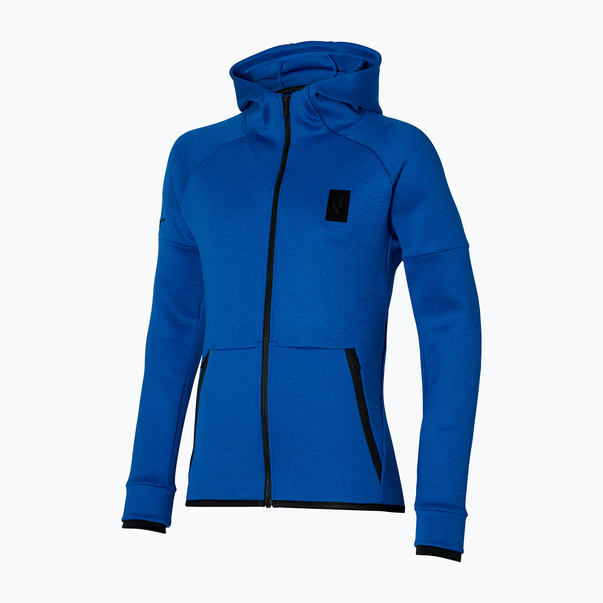Mizuno SR4 Sweat modrá pánska futbalová mikina P2MC2S5026 (SR4 Sweat Hoody P2MC2S5026)