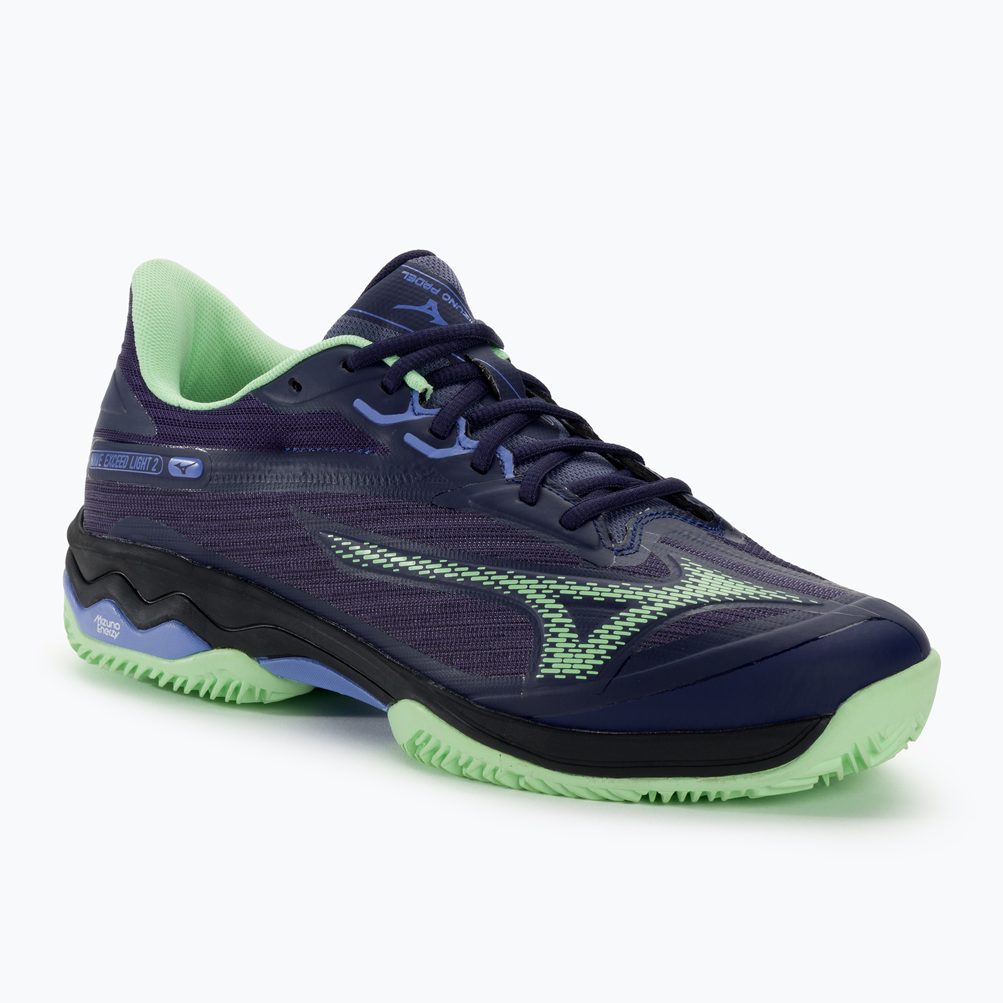 Pánska obuv na padel Mizuno Wave Exceed Light 2 Padel evening blue / patina green / lolite (Wave Exceed Light 2 Padel 61GB232267)