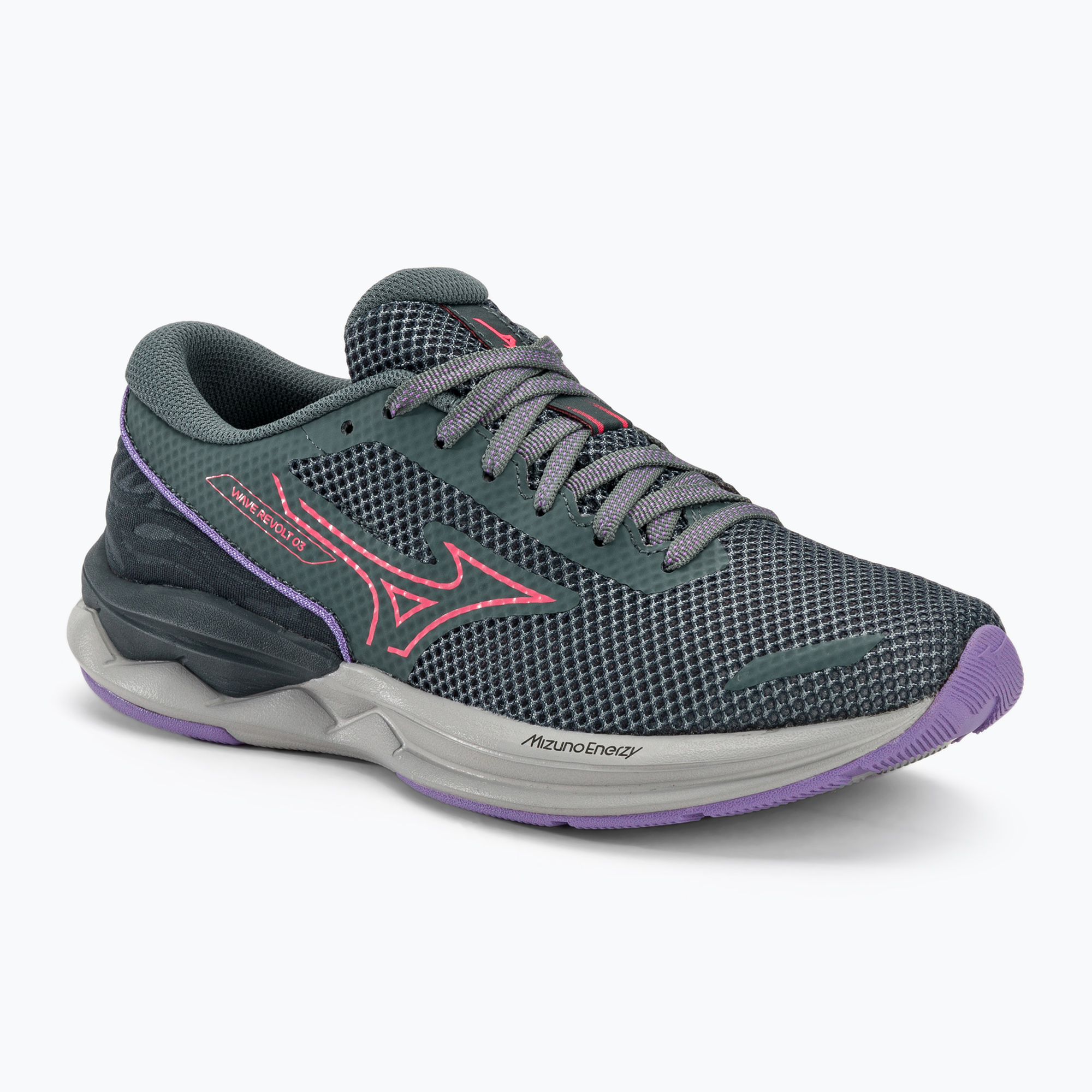 Dámska bežecká obuv Mizuno Wave Revolt 3 sweater/h-vpink/ppunch (Wave Revolt 3 J1GD238171)