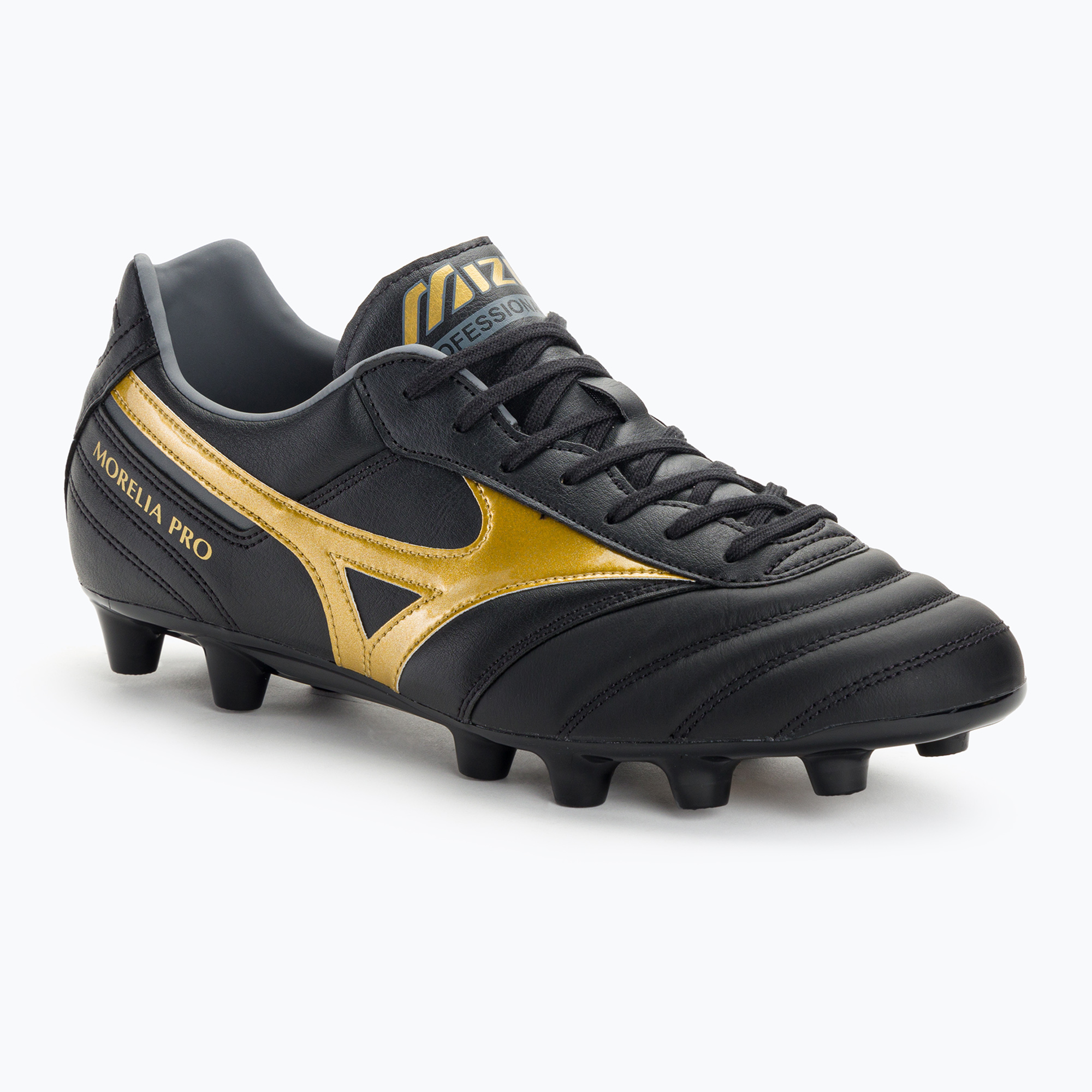 Mizuno Morelia II PRO MD pánske kopačky black/gold/dark shadow (Morelia II PRO MD P1GA231350)