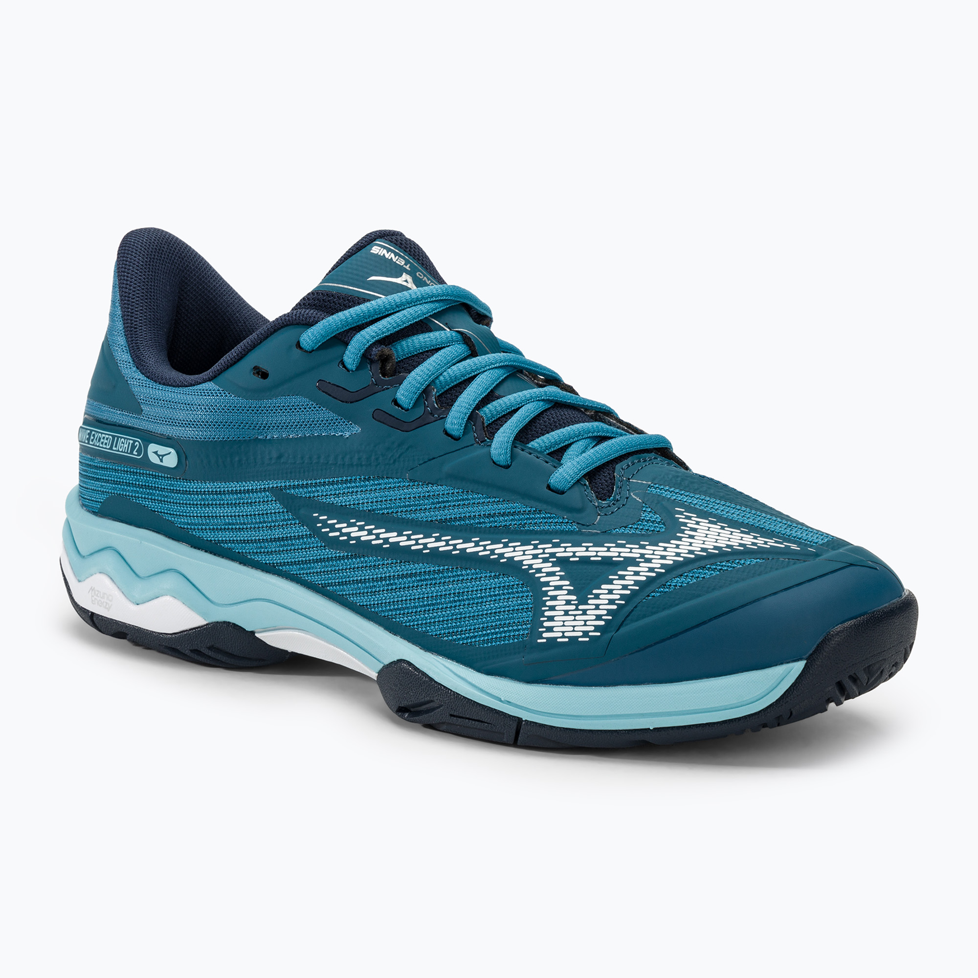 Pánska tenisová obuv Mizuno Wave Exceed Light 2 AC moroccan blue / white / bluejay (Wave Exceed Light 2 AC 61GA231827)