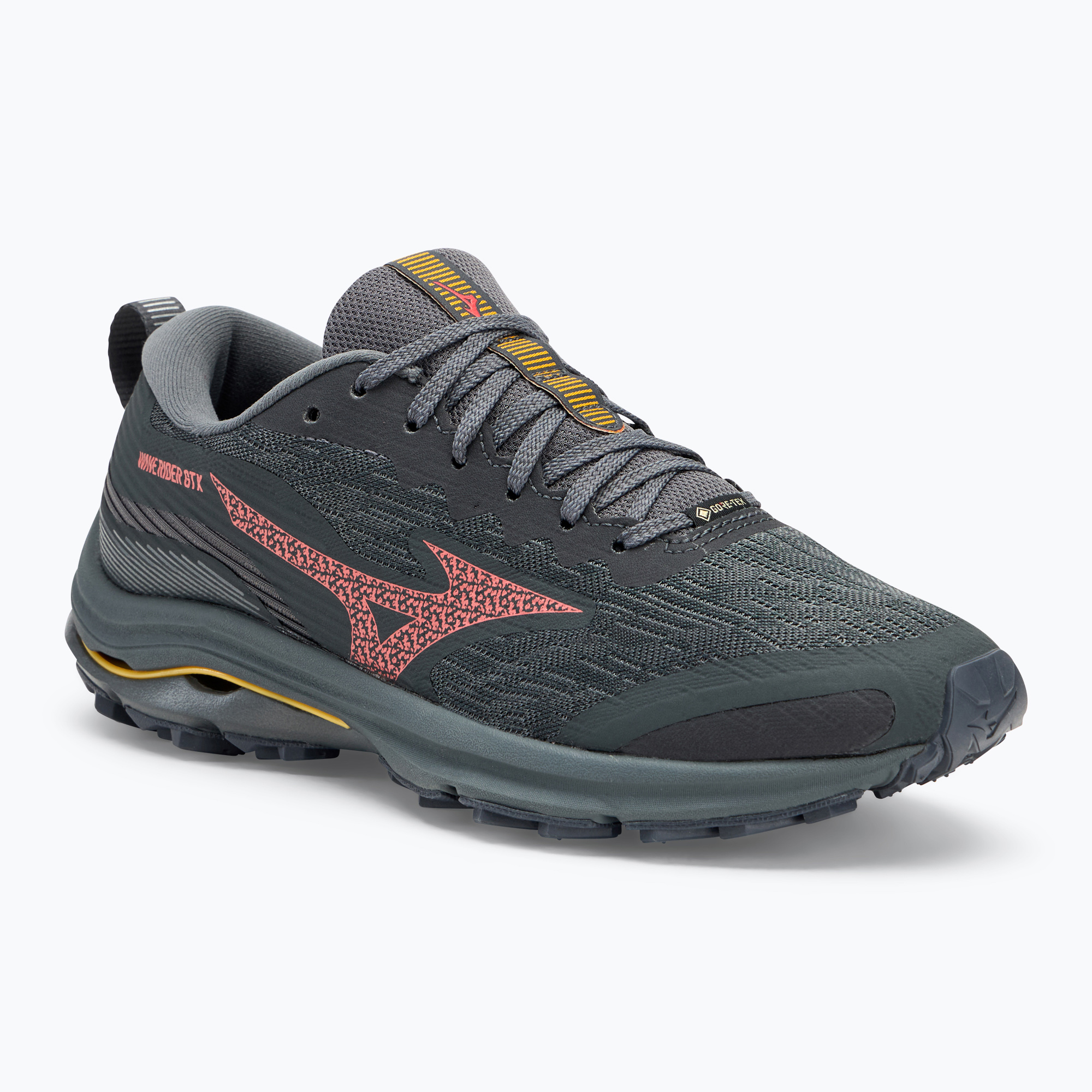 Dámske bežecké topánky Mizuno Wave Rider GTX ebony/ dubarry/ citrus (Wave Rider GTX J1GD227971)