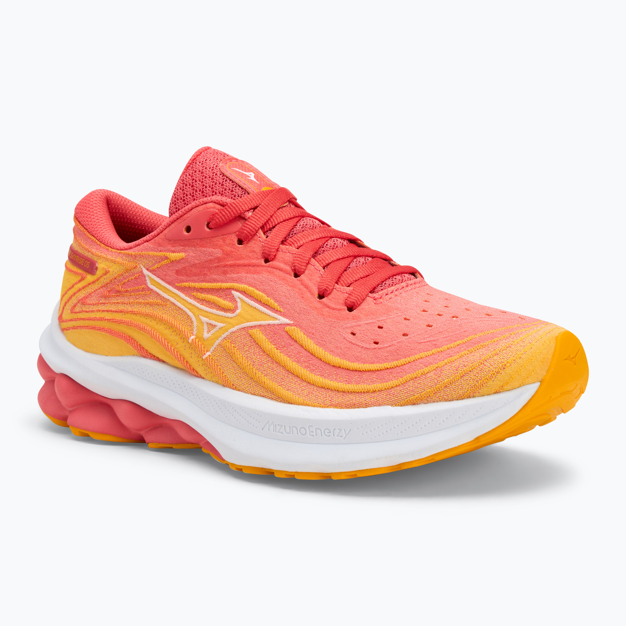 Dámske bežecké topánky Mizuno Wave Skyrise 5 dubarry/ white/ citrus (Wave Skyrise 5 J1GD240922)