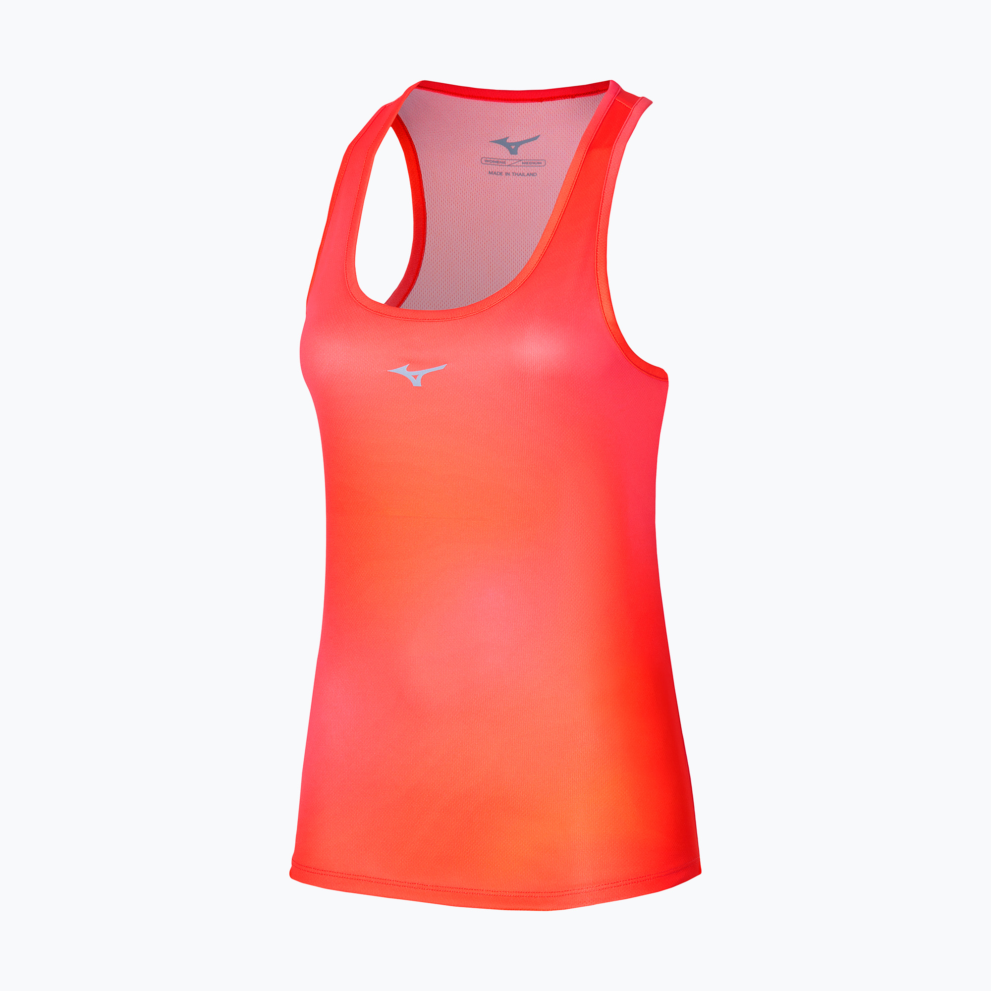 Dámske bežecké tielko tank top Mizuno Impulse Core Graphic Tank nasturtium (Impulse Core Graphic Tank J2GAB21454)