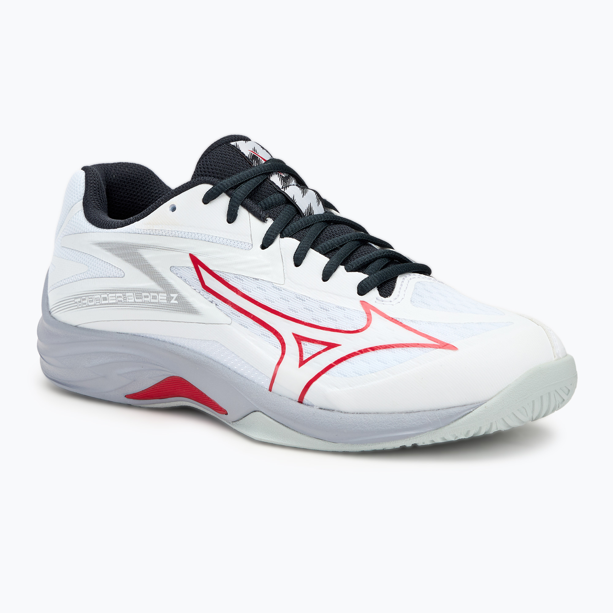 Pánska volejbalová obuv Mizuno Thunder Blade Z white/salsa/black (Thunder Blade Z V1GA237096)