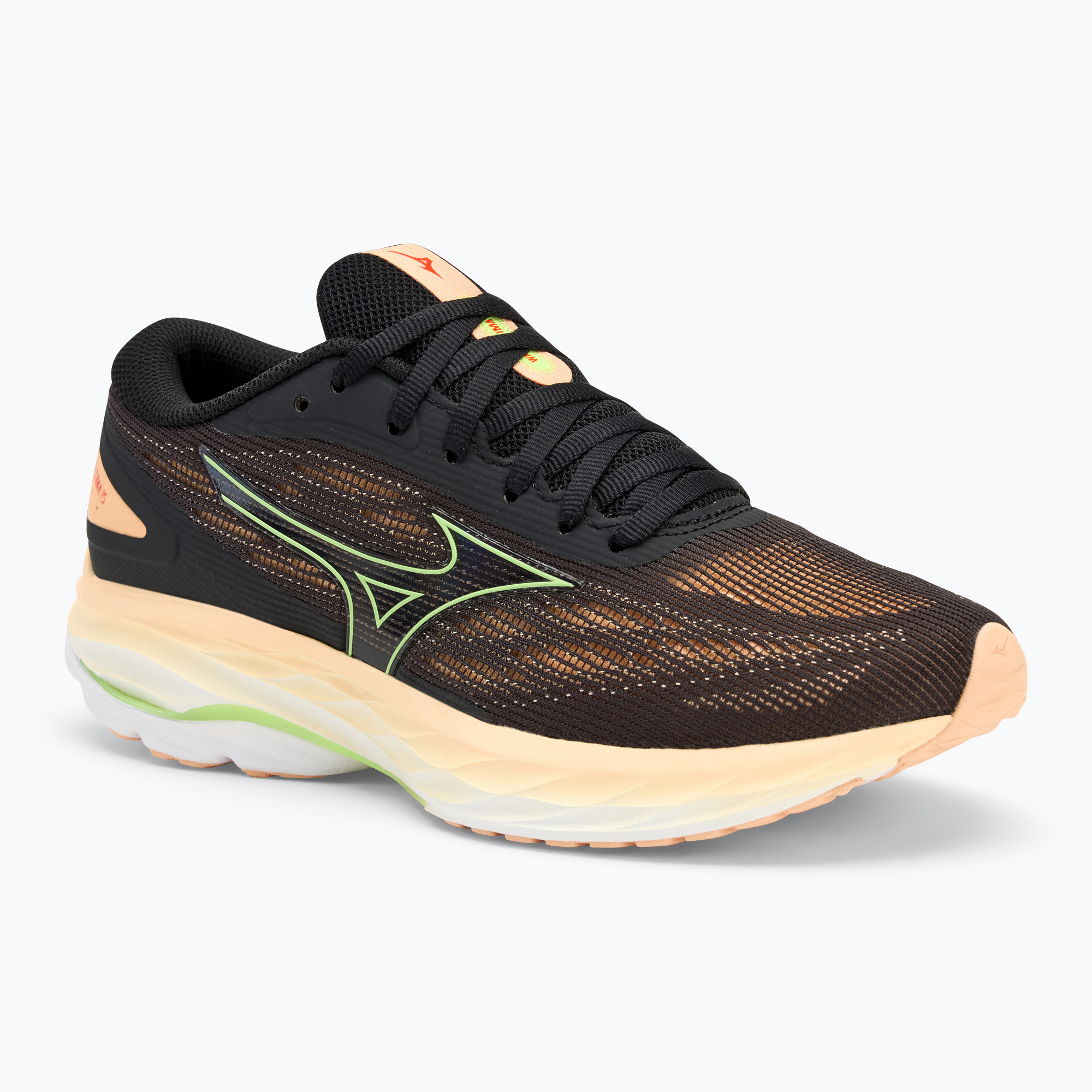 Dámska bežecká obuv Mizuno Wave Ultima 15 black/mizuno neo lime/apricot ice (Wave Ultima 15 J1GD241874)