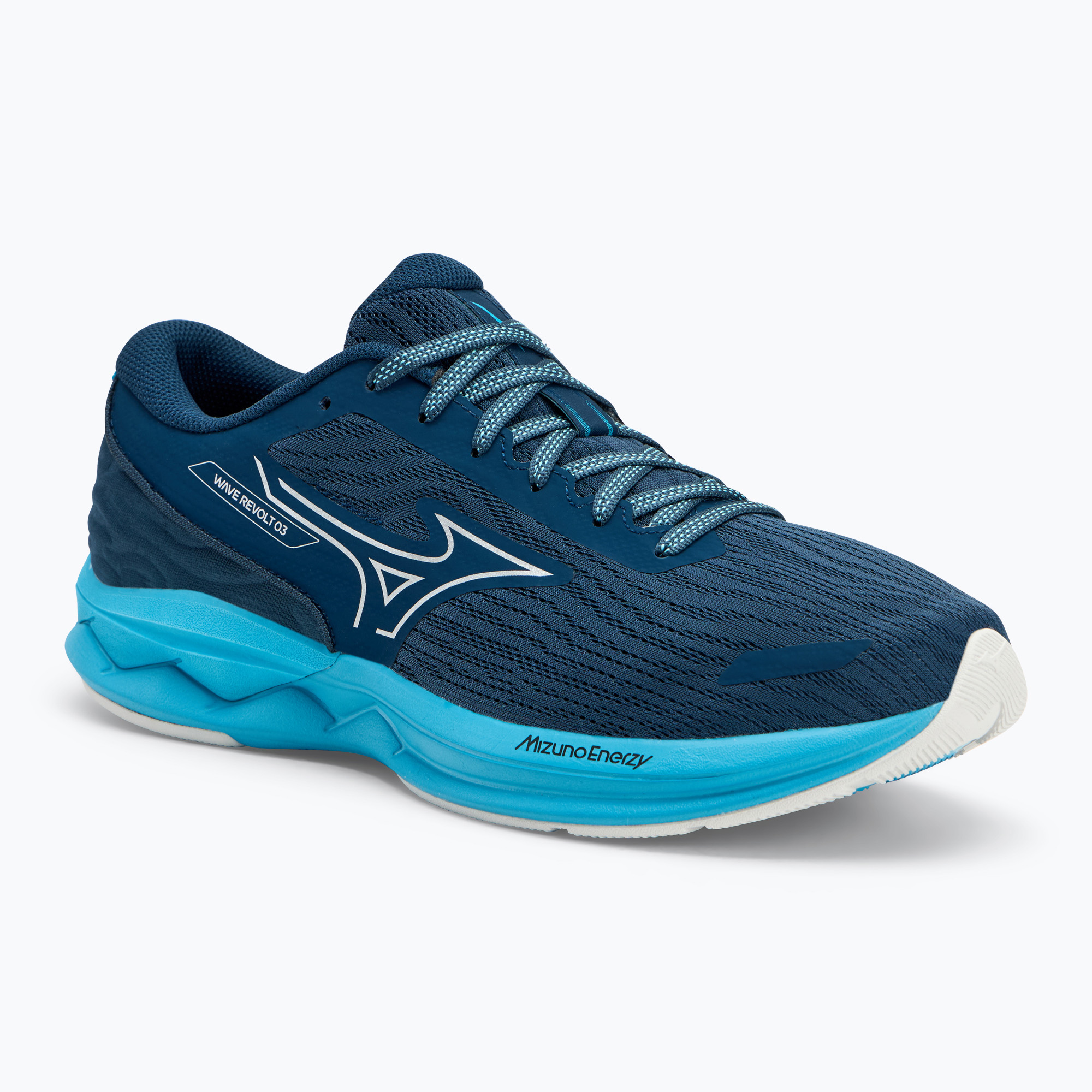 Pánska bežecká obuv Mizuno Wave Revolt 3 blue wing teal/neo silver/river blue (Wave Revolt 3 J1GC248154)