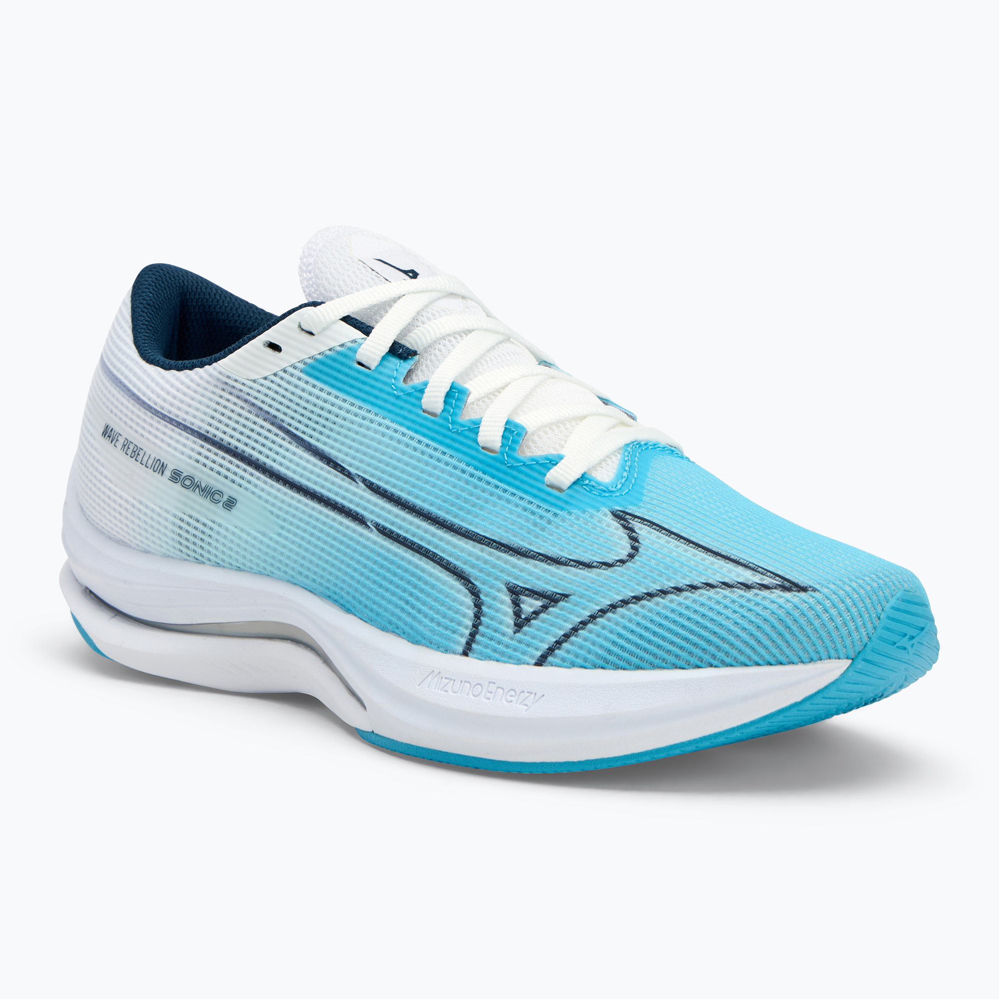 Dámska bežecká obuv Mizuno Wave Rebellion Sonic 2 river blue/blue wing teal/white (Wave Rebellion Sonic 2 J1GD243071)