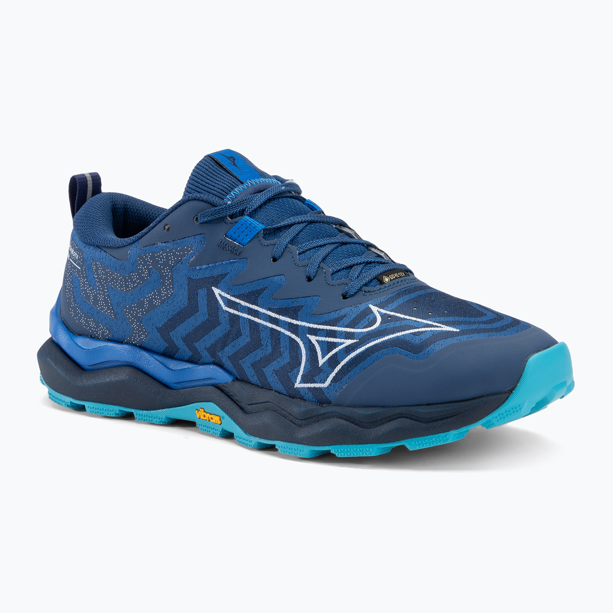 Pánska bežecká obuv Mizuno Wave Daichi 8 GTX classic blue/ white/ pageant blue (Wave Daichi 8 GTX J1GJ245651)