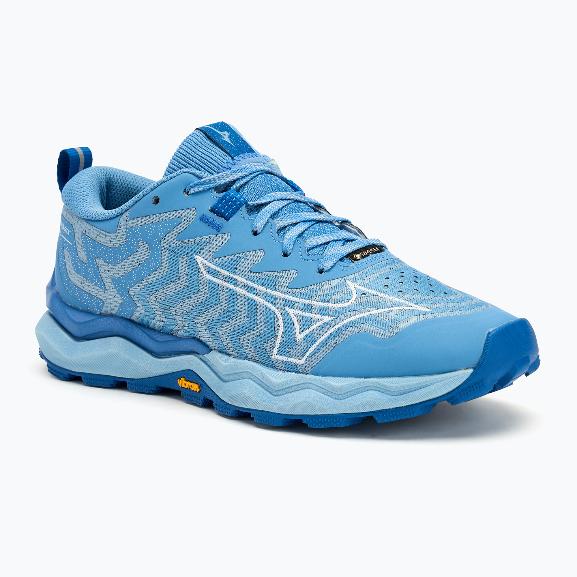 Dámska bežecká obuv Mizuno Wave Daichi 8 GTX glacier lake/white/classic blue (Wave Daichi 8 GTX J1GK245671)