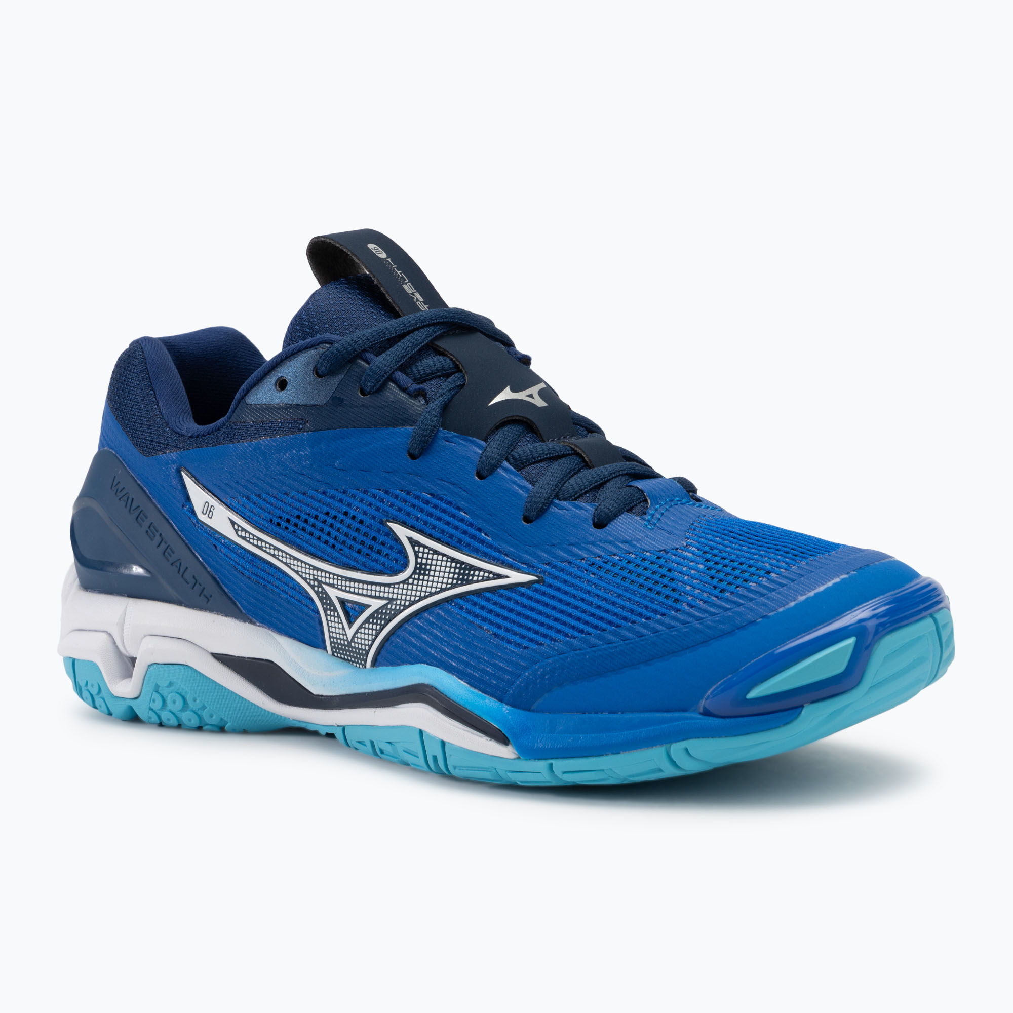Pánska hádzanárska obuv Mizuno Wave Stealth 6 mugen blue/white/estate blue (Wave Stealth 6 X1GA243001)