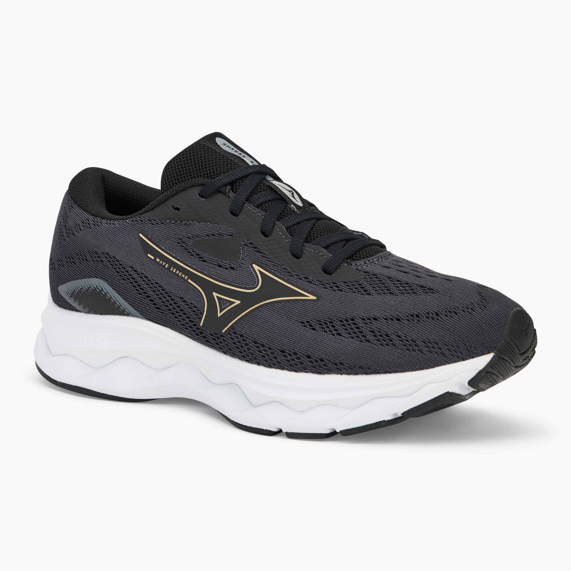 Pánska bežecká obuv Mizuno Wave Serene ebony/golden halo/mizuno snow white (Wave Serene J1GC245904)