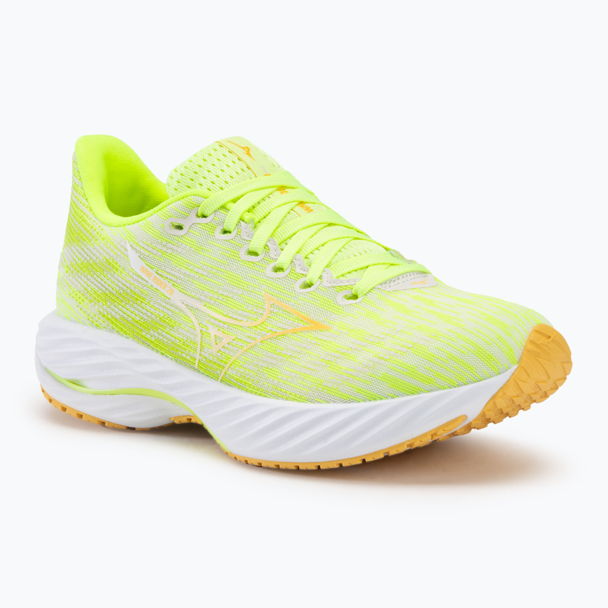 Dámska bežecká obuv Mizuno Wave Rider 28 mizuno neo lime/flax/mizuno snow white (Wave Rider 28 J1GD240328)