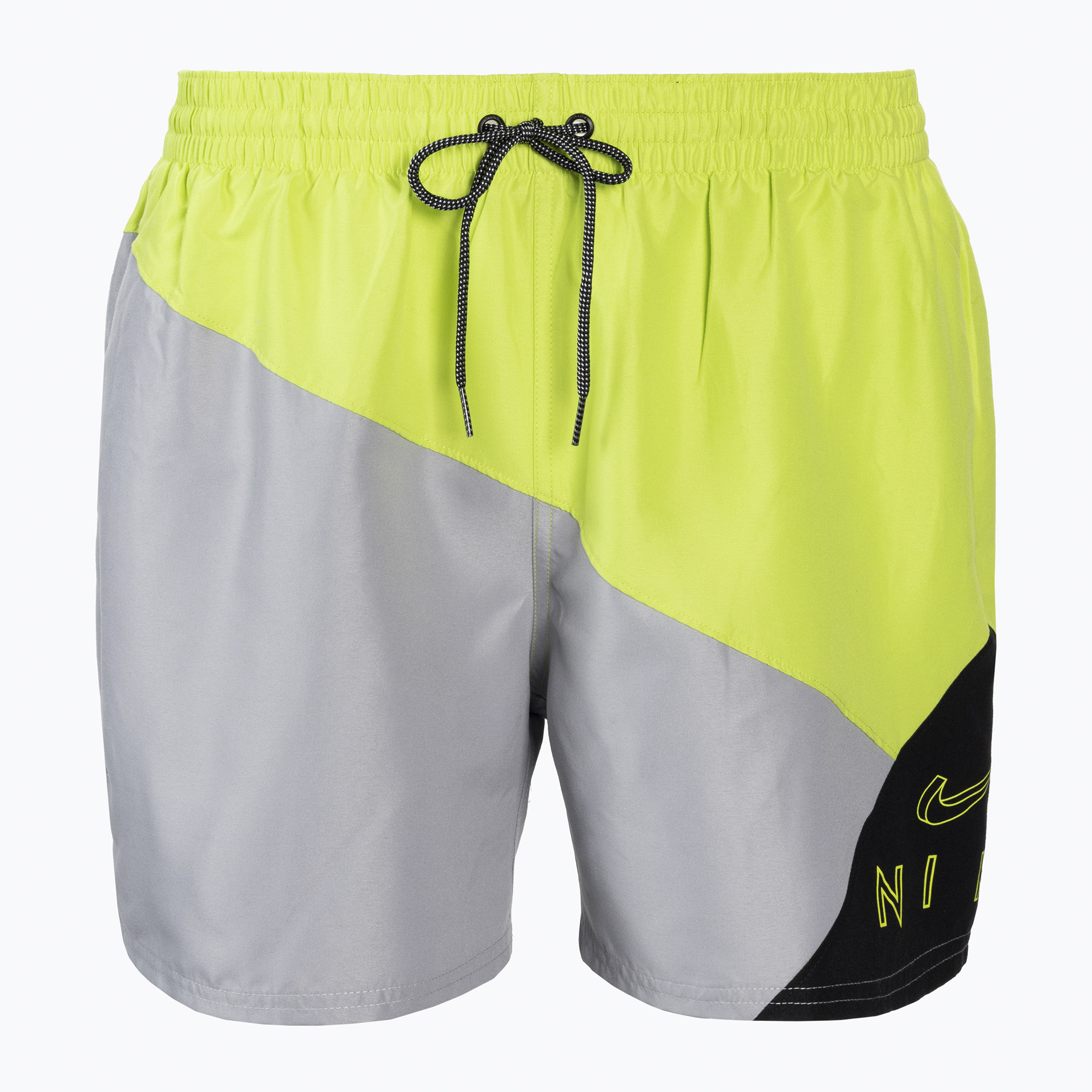 Pánske plavecké šortky Nike Logo 5" Volley zelené NESSC470-001