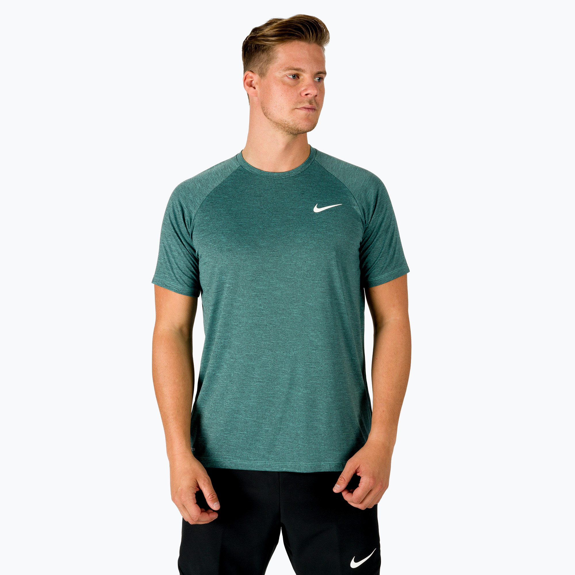 Pánske tréningové tričko Nike Heather turquoise NESSB658-339