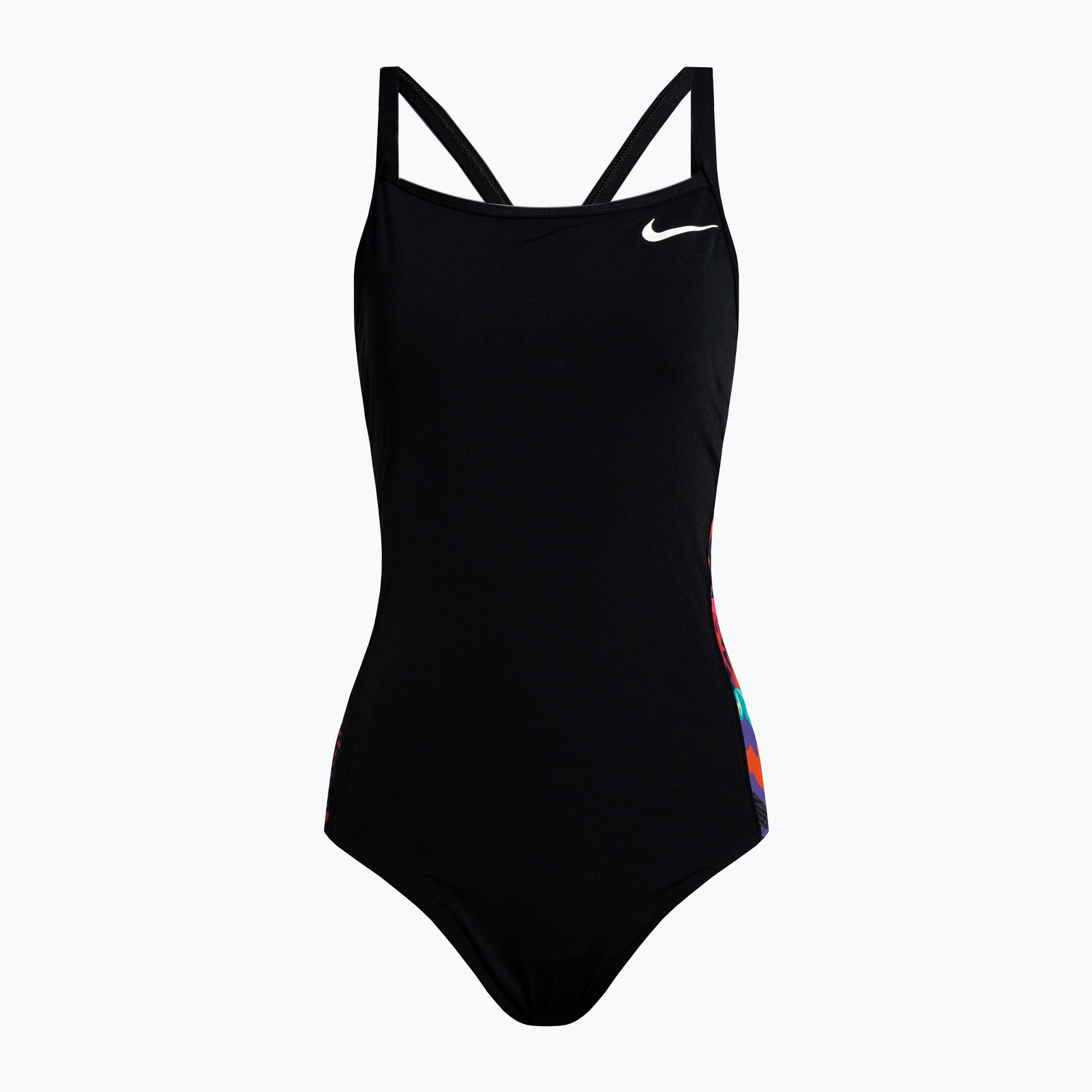 Dámske jednodielne plavky Nike Multiple Print Racerback Splice One black NESSC051-001 (Multiple Print Racerback Splice One NESSC051)