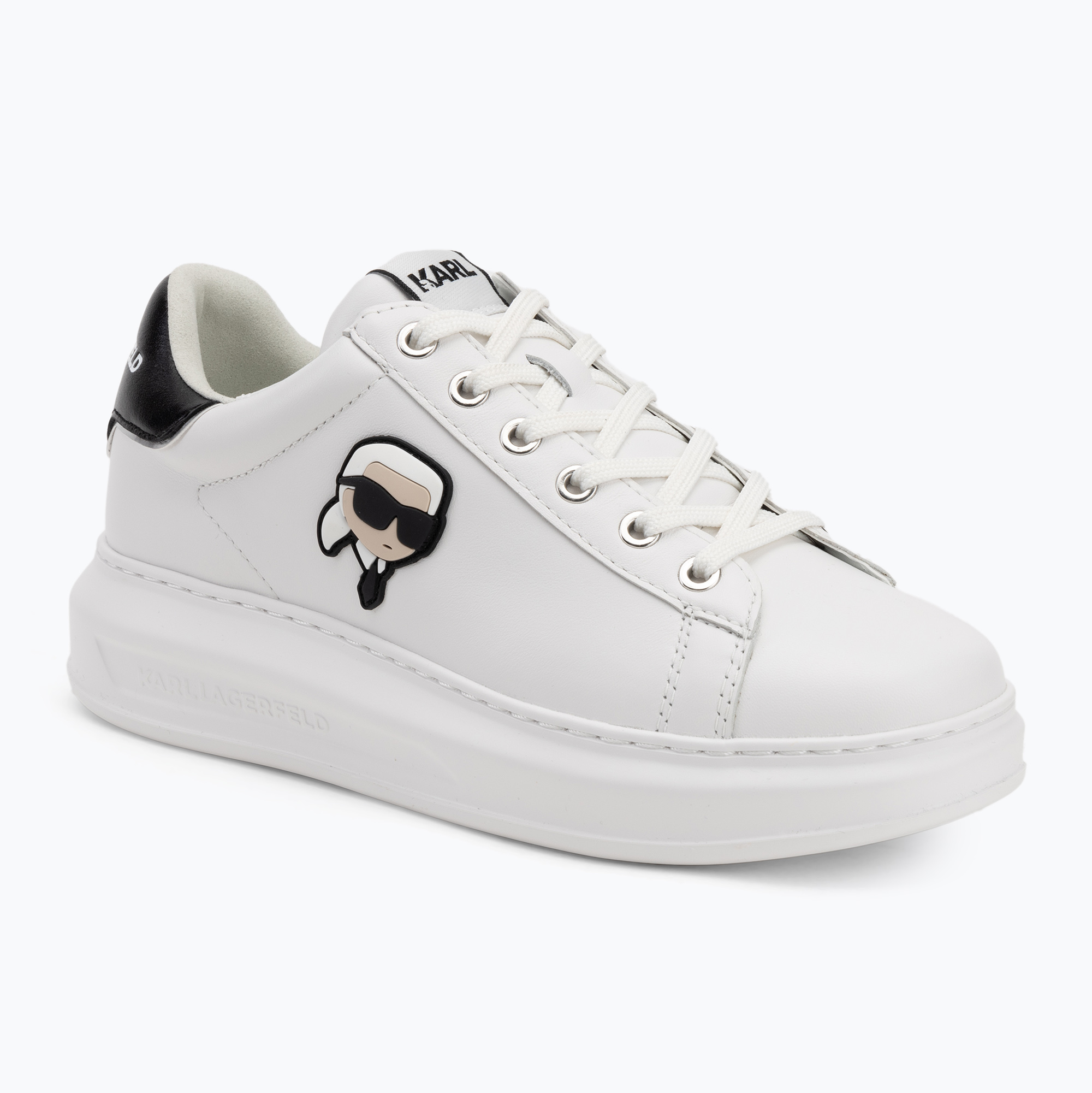 Dámske topánky KARL LAGERFELD Kapri Nft Lo Lace white leather (Kapri Nft Lo Lace KL62530N 011)