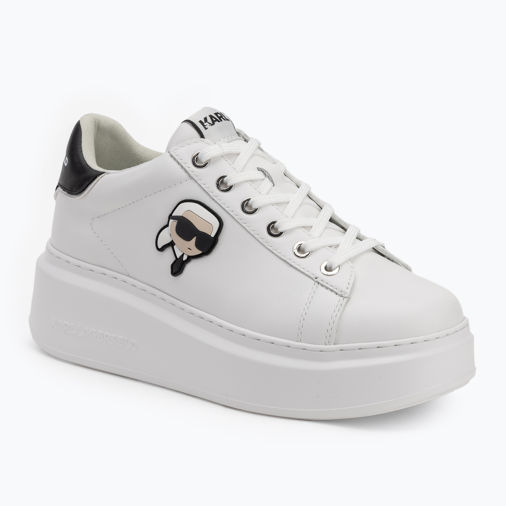Dámske topánky KARL LAGERFELD Anakapri Nft white leather