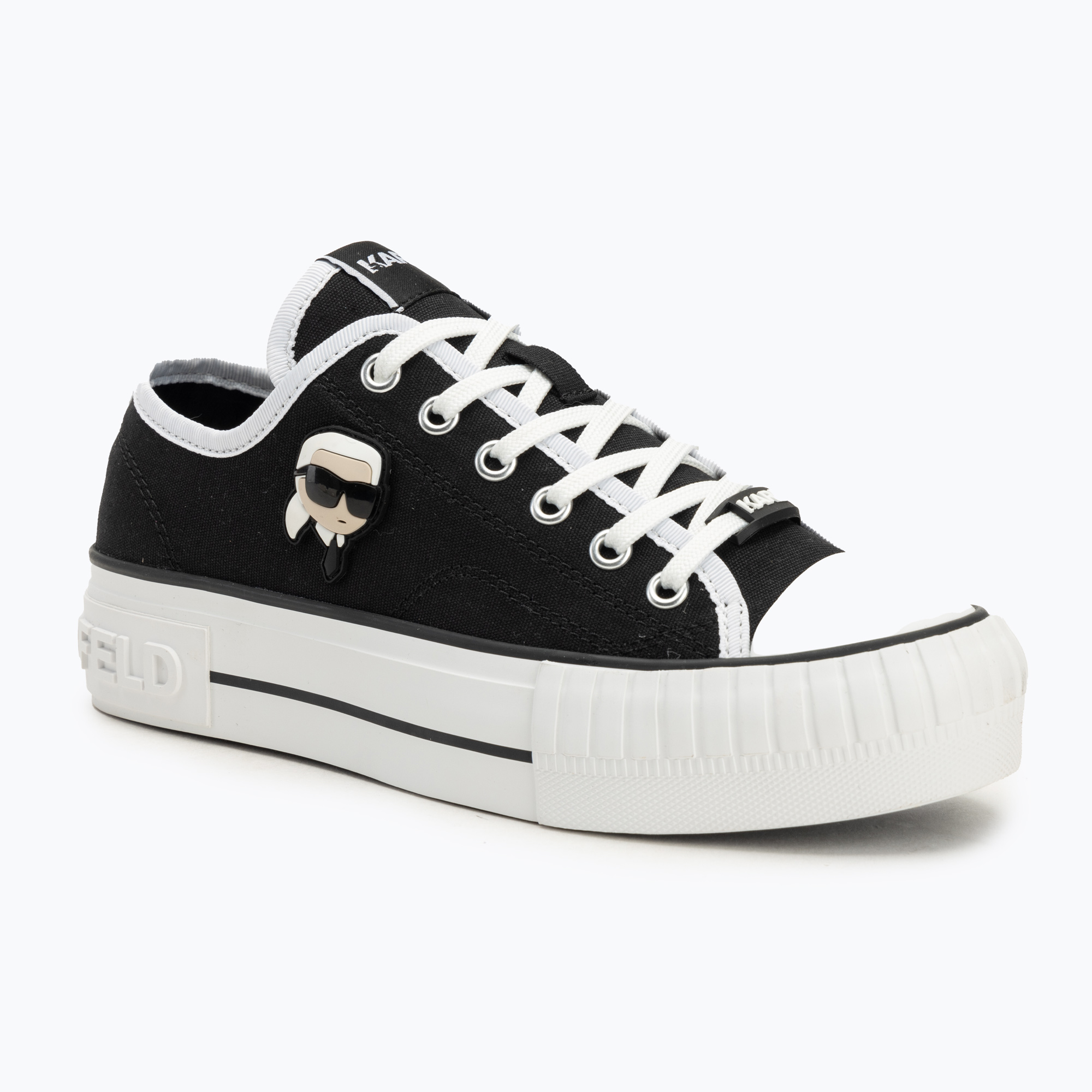 Dámske topánky KARL LAGERFELD Kampus Max Nft black canvas